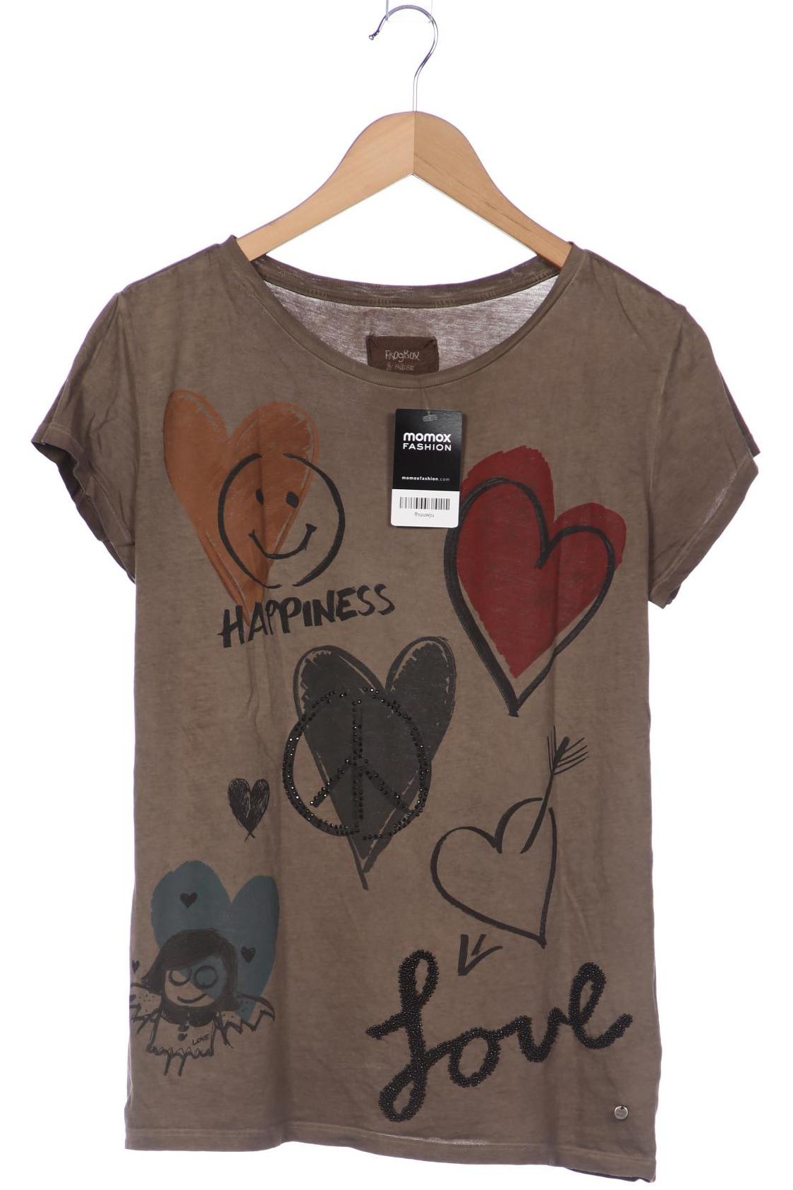 

Frogbox Damen T-Shirt, braun, Gr. 38