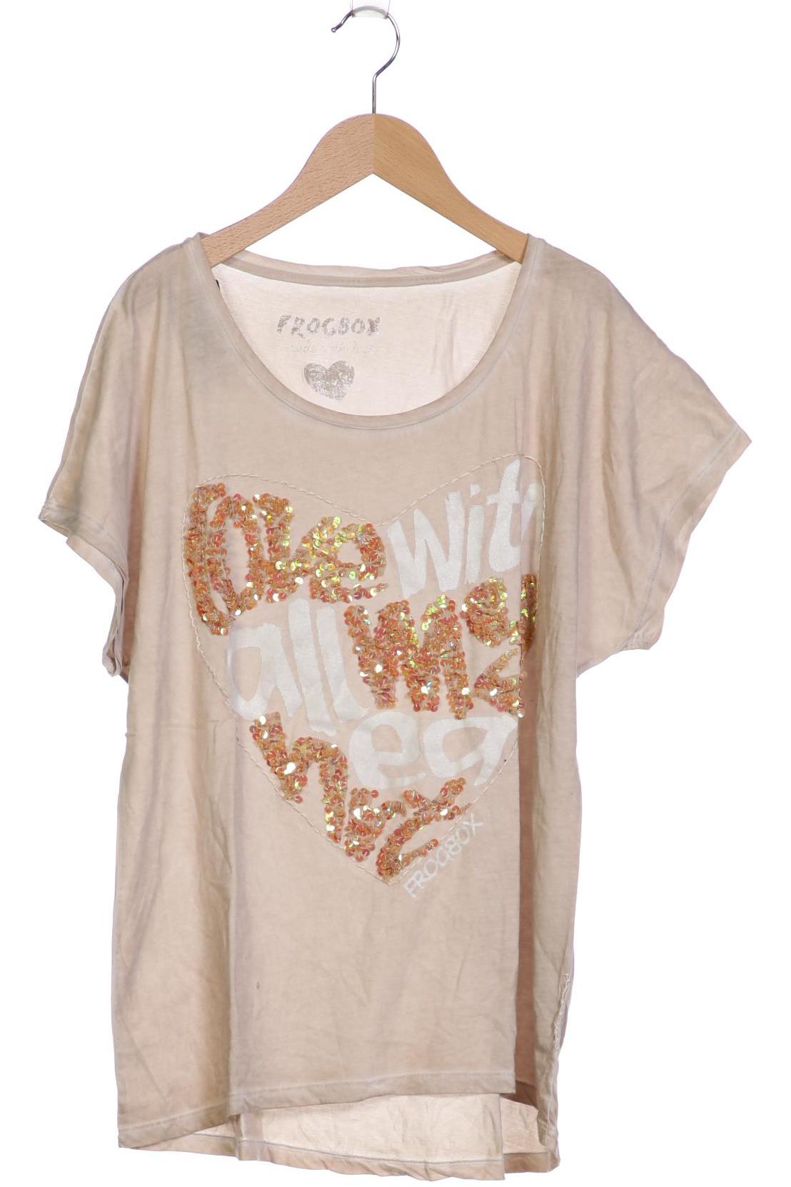 

Frogbox Damen T-Shirt, beige, Gr. 40