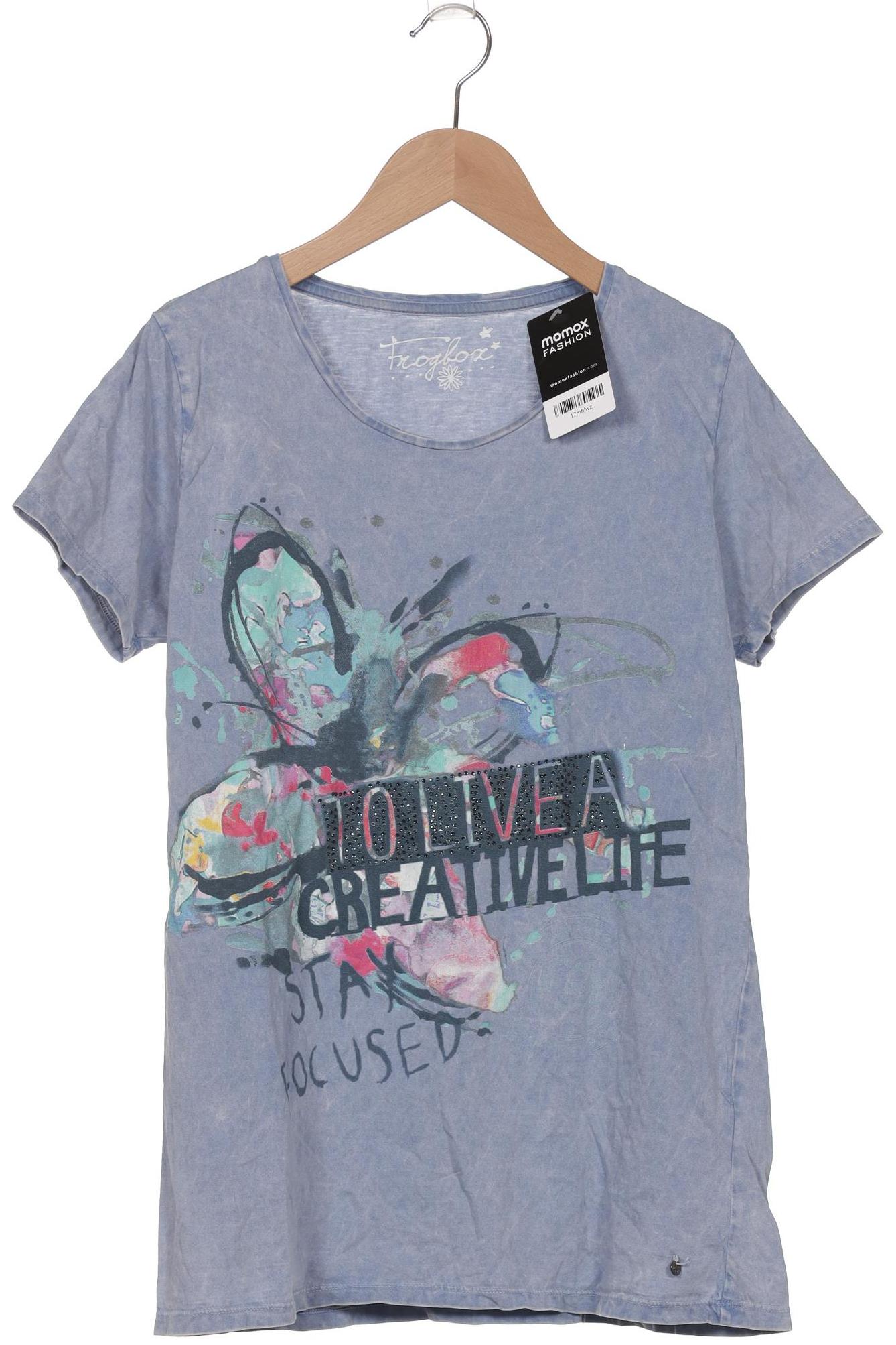

Frogbox Damen T-Shirt, blau, Gr. 38