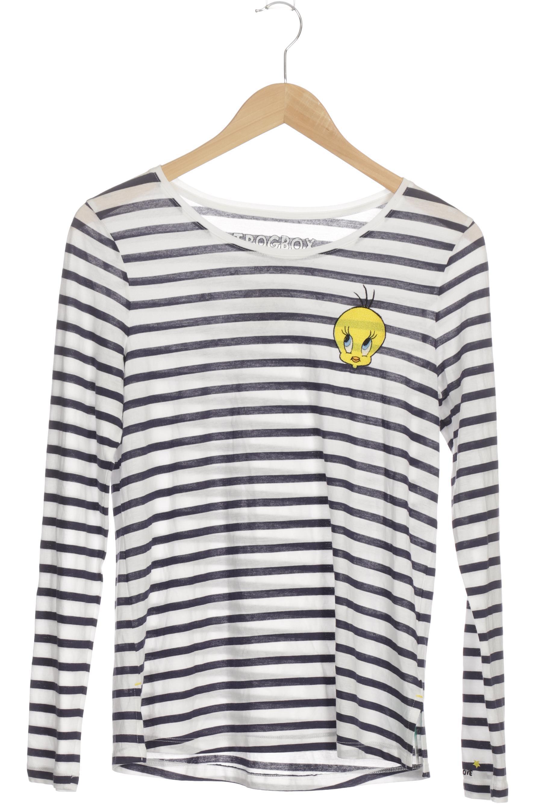 

Frogbox Damen Langarmshirt, weiß, Gr. 34