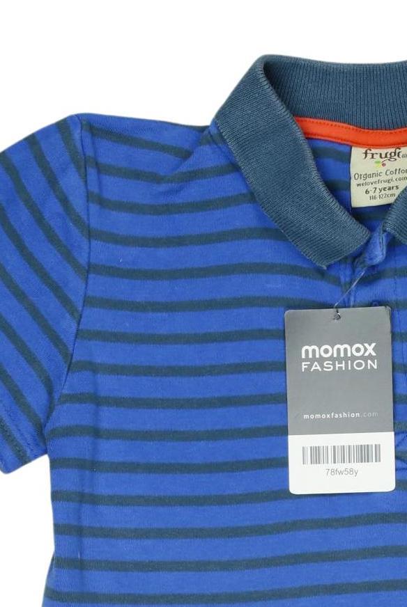 Thumbnail - Frugi Jungen Poloshirt, blau, Gr. 116