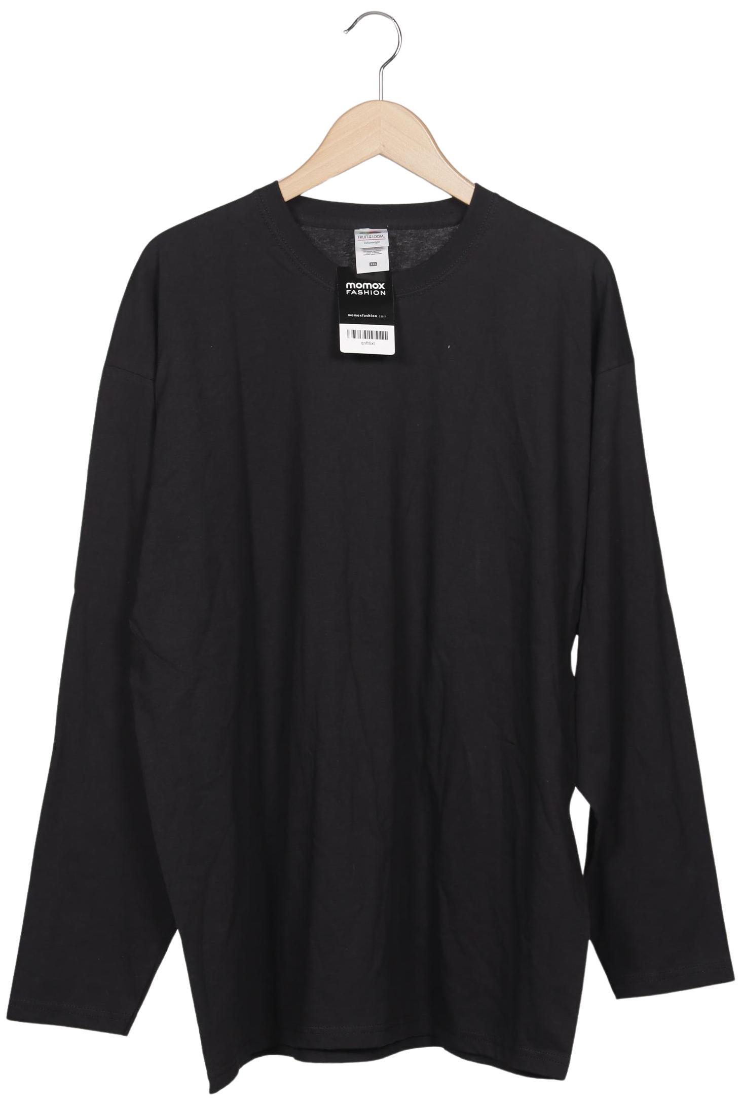 Thumbnail - Fruit of the Loom Herren Langarmshirt, schwarz, Gr. 56