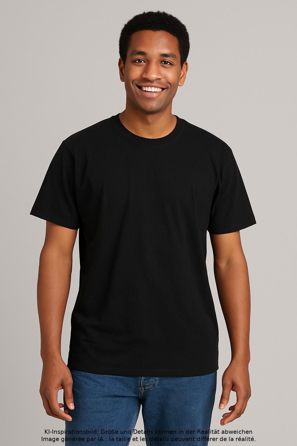 Thumbnail - Fruit of the Loom Herren T-Shirt, schwarz, Gr. 54