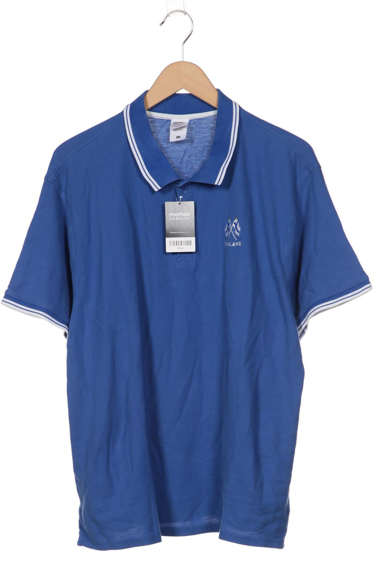 

Fruit of the Loom Herren Poloshirt, blau, Gr. 56