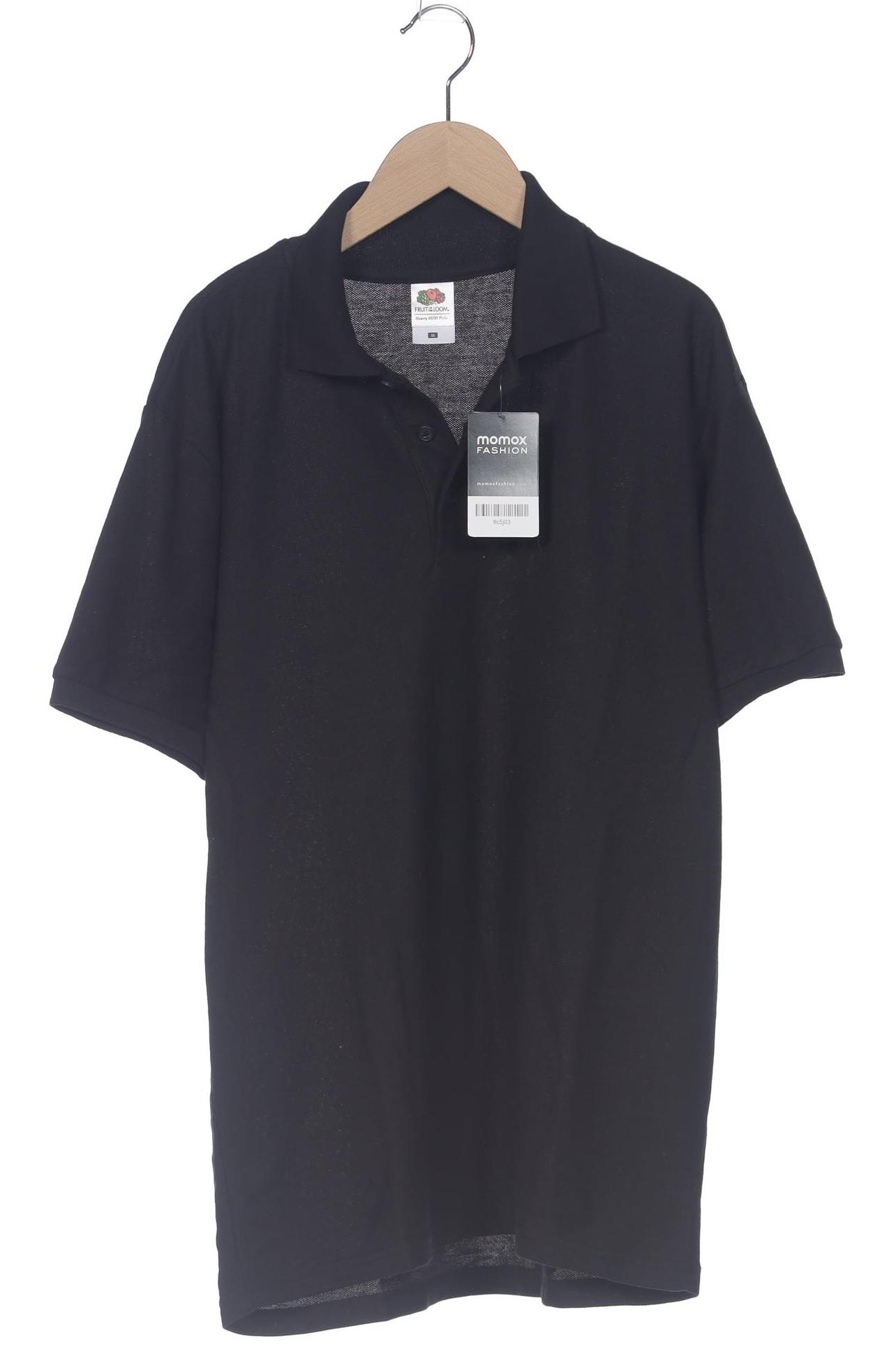 

Fruit of the Loom Herren Poloshirt, schwarz, Gr. 48