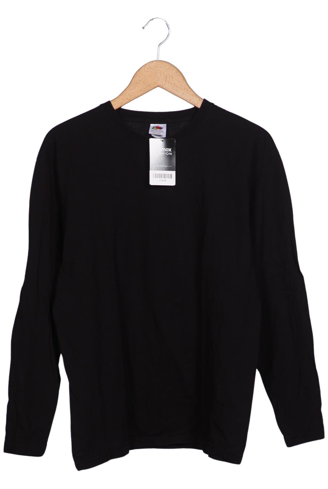 Thumbnail - Fruit of the Loom Herren Langarmshirt, schwarz, Gr. 48