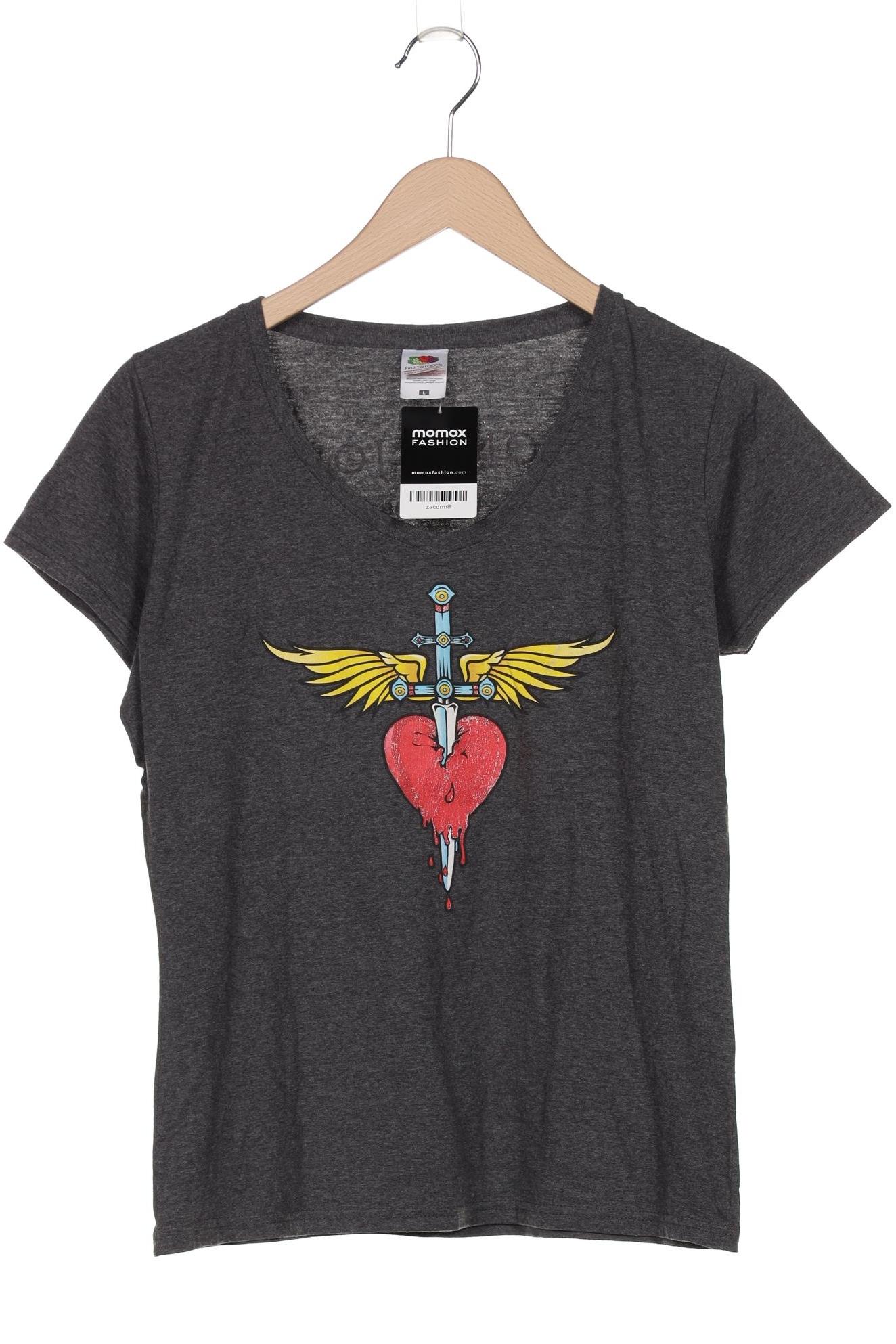 

Fruit of the Loom Damen T-Shirt, grau, Gr. 42