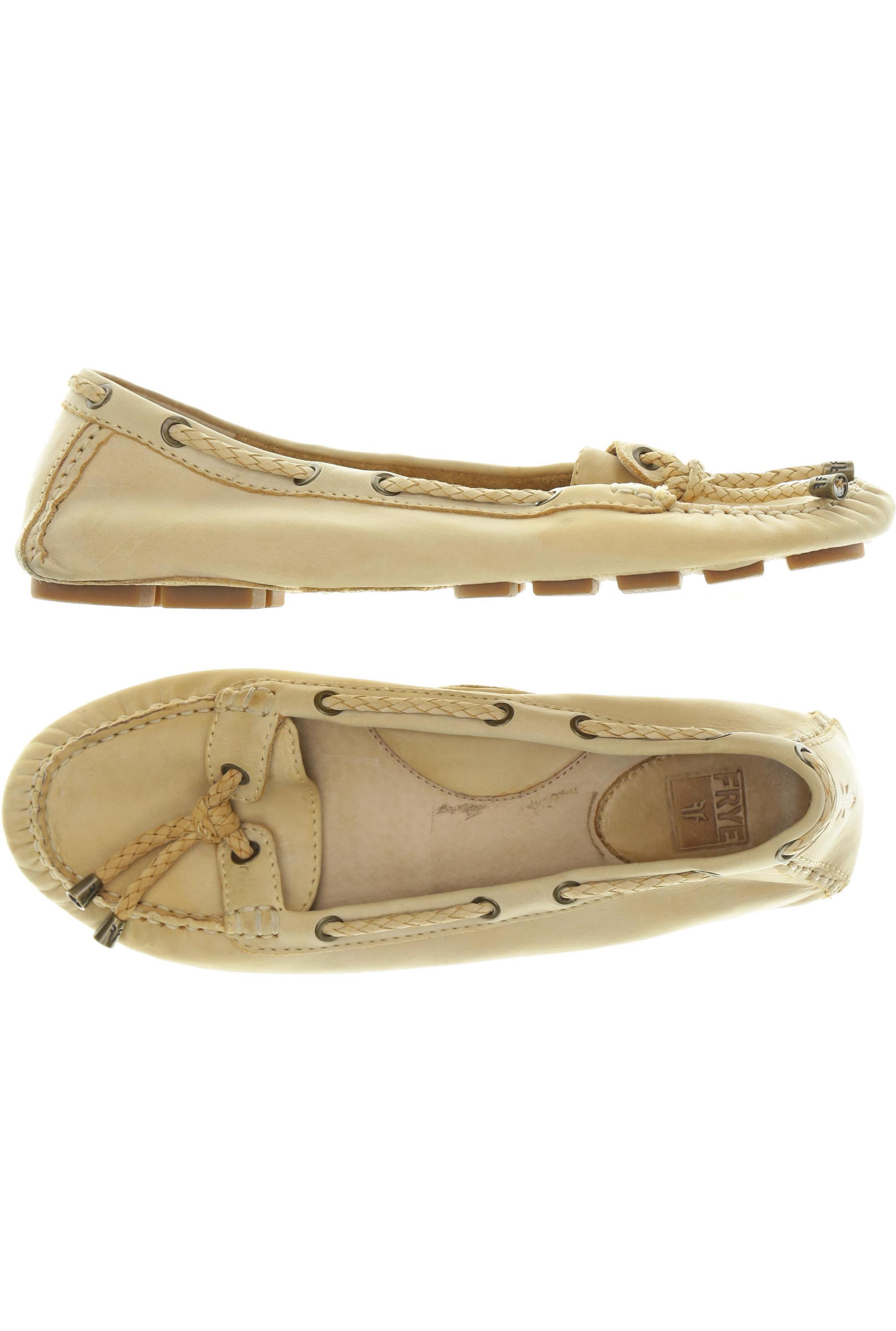 

Frye Damen Halbschuh, beige, Gr. 9.5