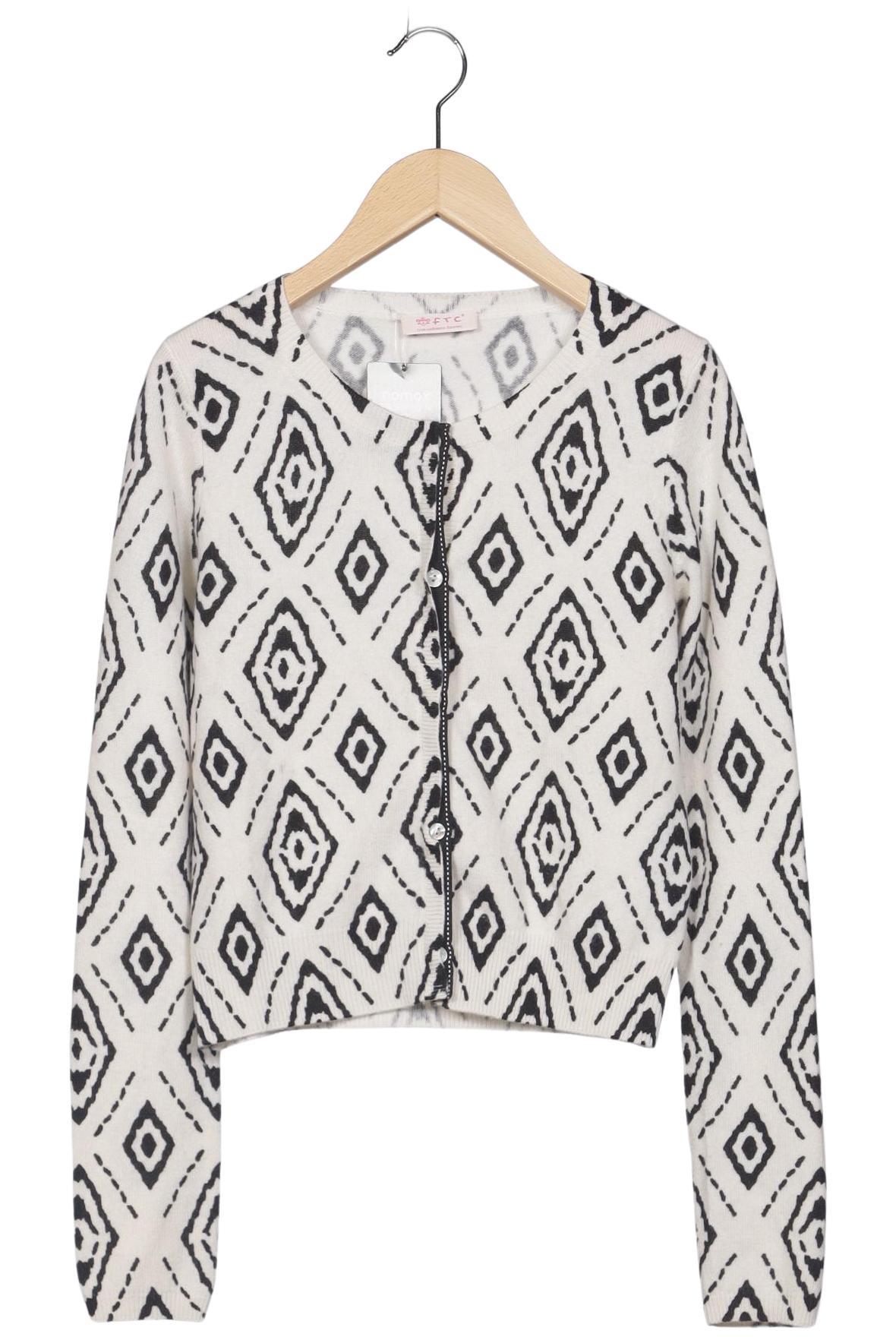 

FTC Cashmere Damen Strickjacke, mehrfarbig, Gr. 36