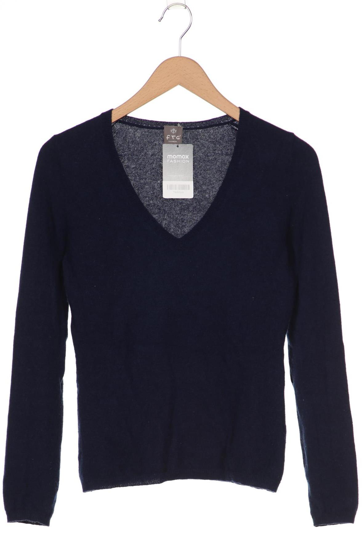 

FTC Cashmere Damen Pullover, blau, Gr. 36