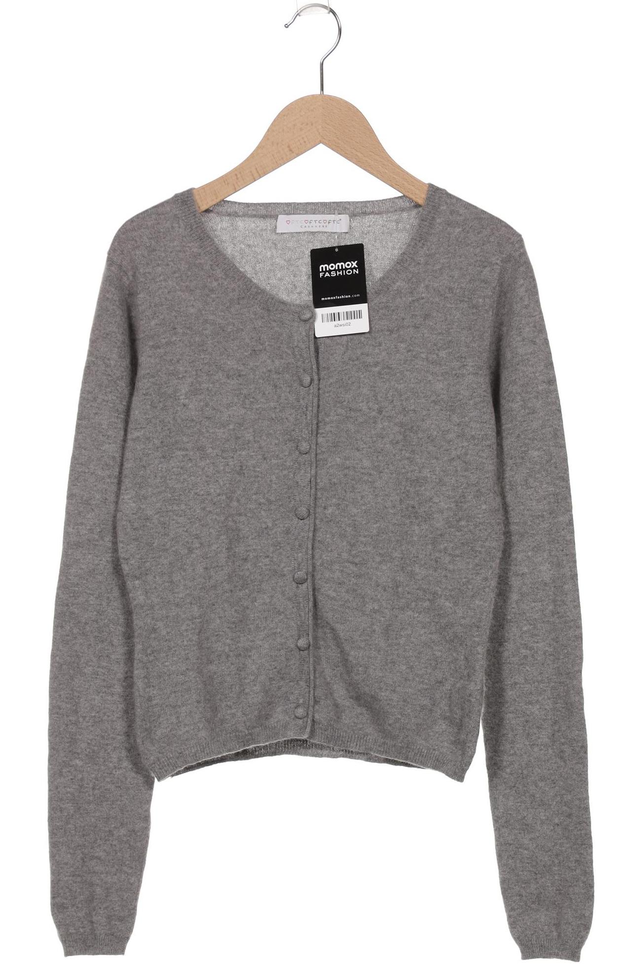 

FTC Cashmere Damen Strickjacke, grau, Gr. 36