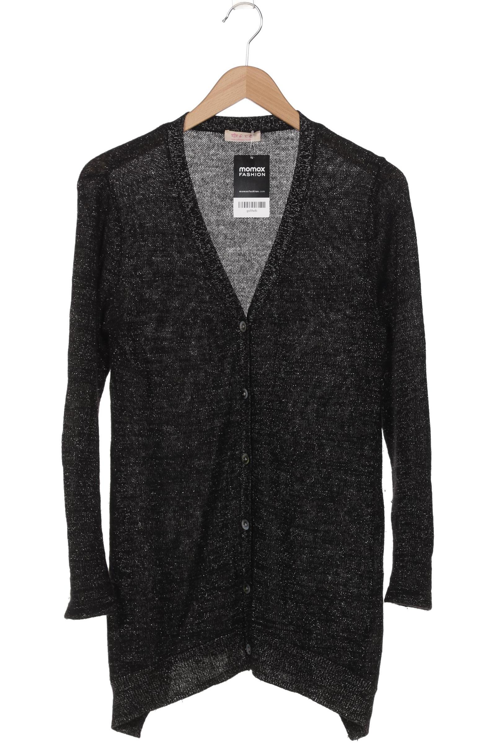 

FTC Cashmere Damen Strickjacke, schwarz, Gr. 42