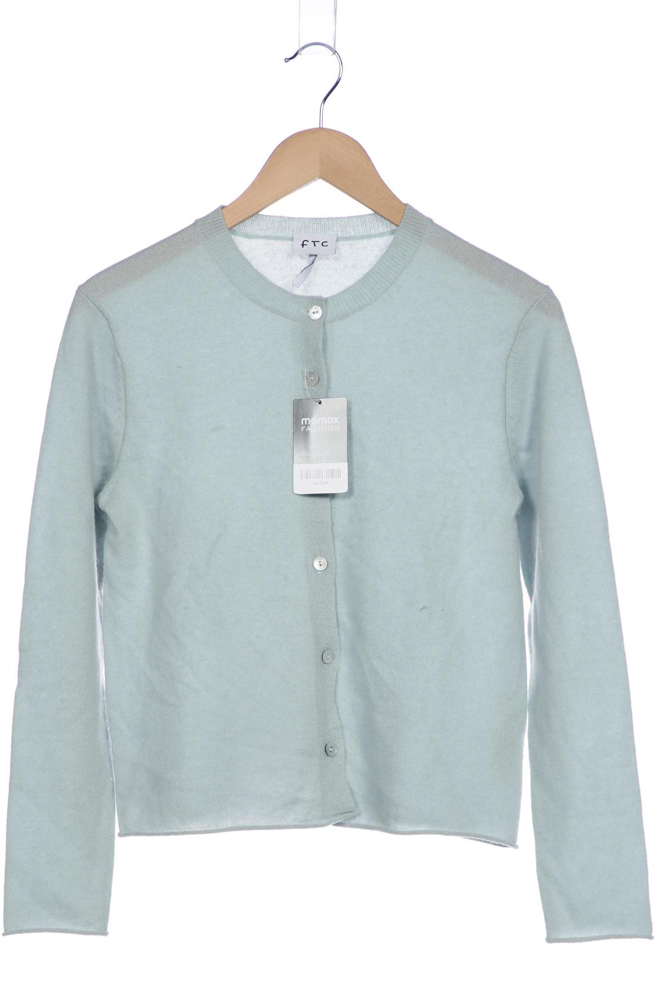 

FTC Cashmere Damen Strickjacke, hellblau, Gr. 36