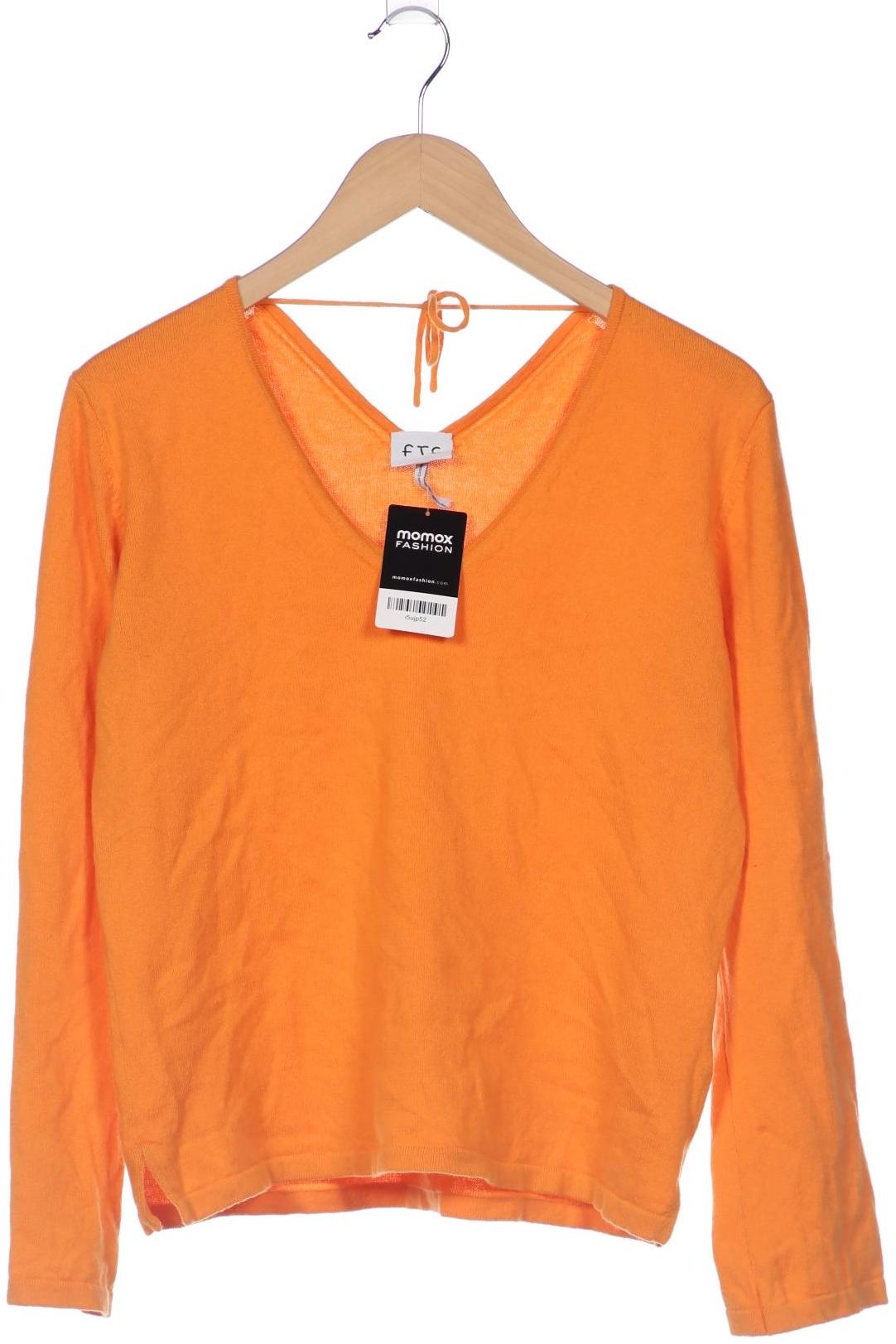 

FTC Cashmere Damen Pullover, orange, Gr. 38