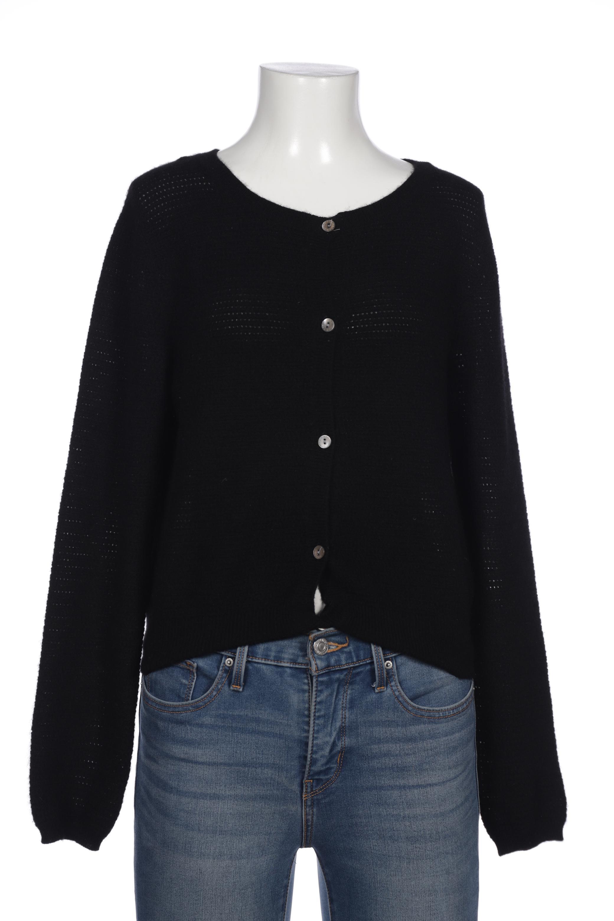 

FTC Cashmere Damen Strickjacke, schwarz, Gr. 42