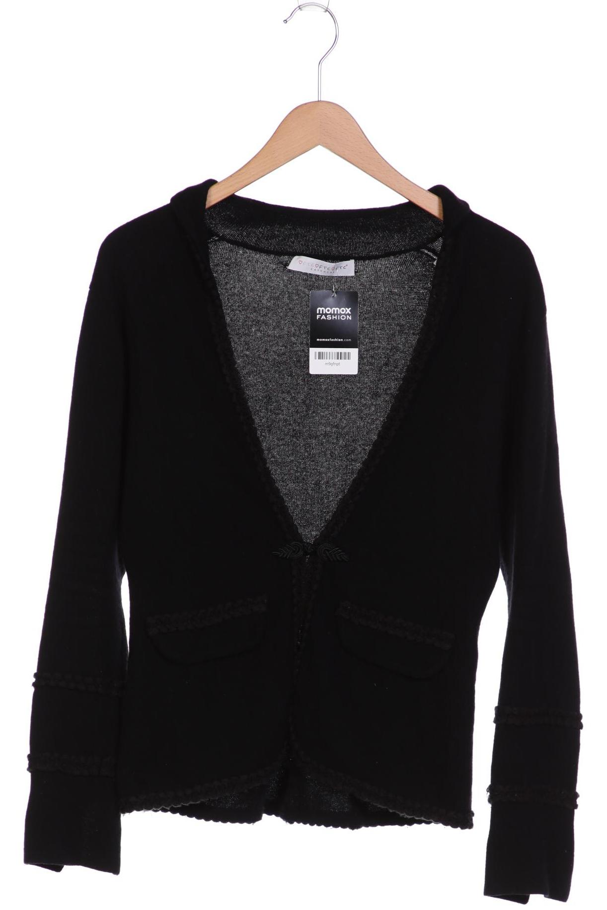 

FTC Cashmere Damen Strickjacke, schwarz, Gr. 42