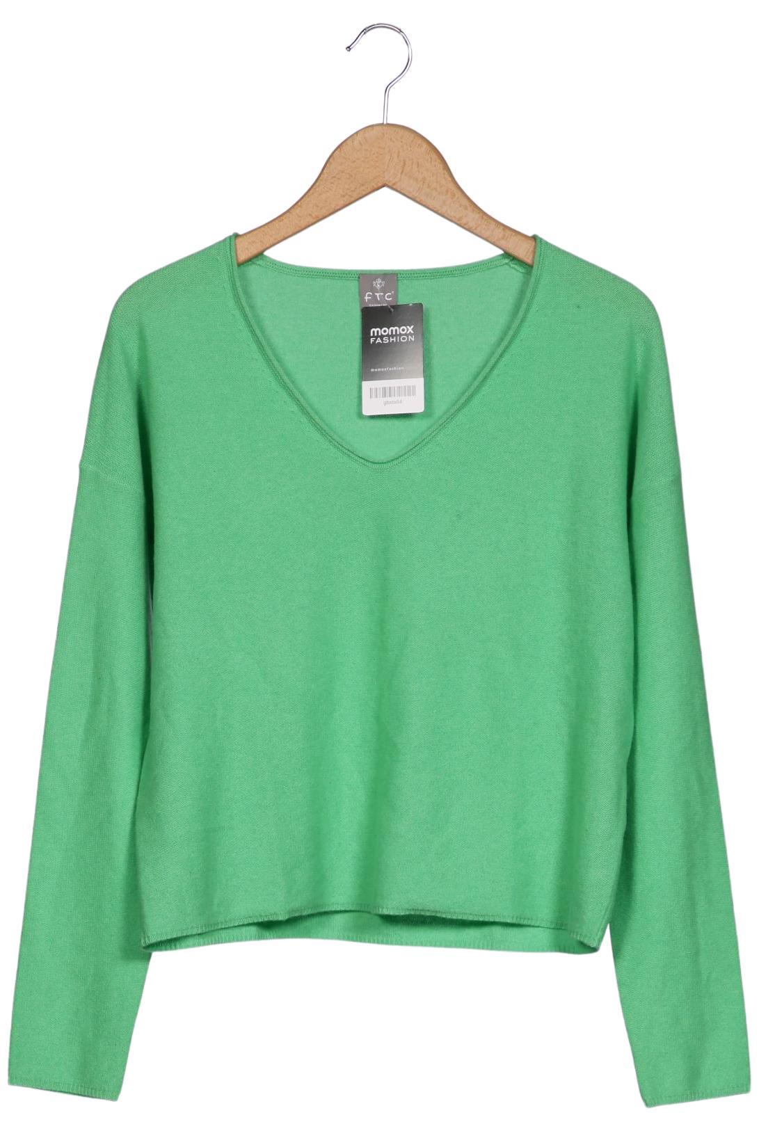 

FTC Cashmere Damen Pullover, grün, Gr. 36