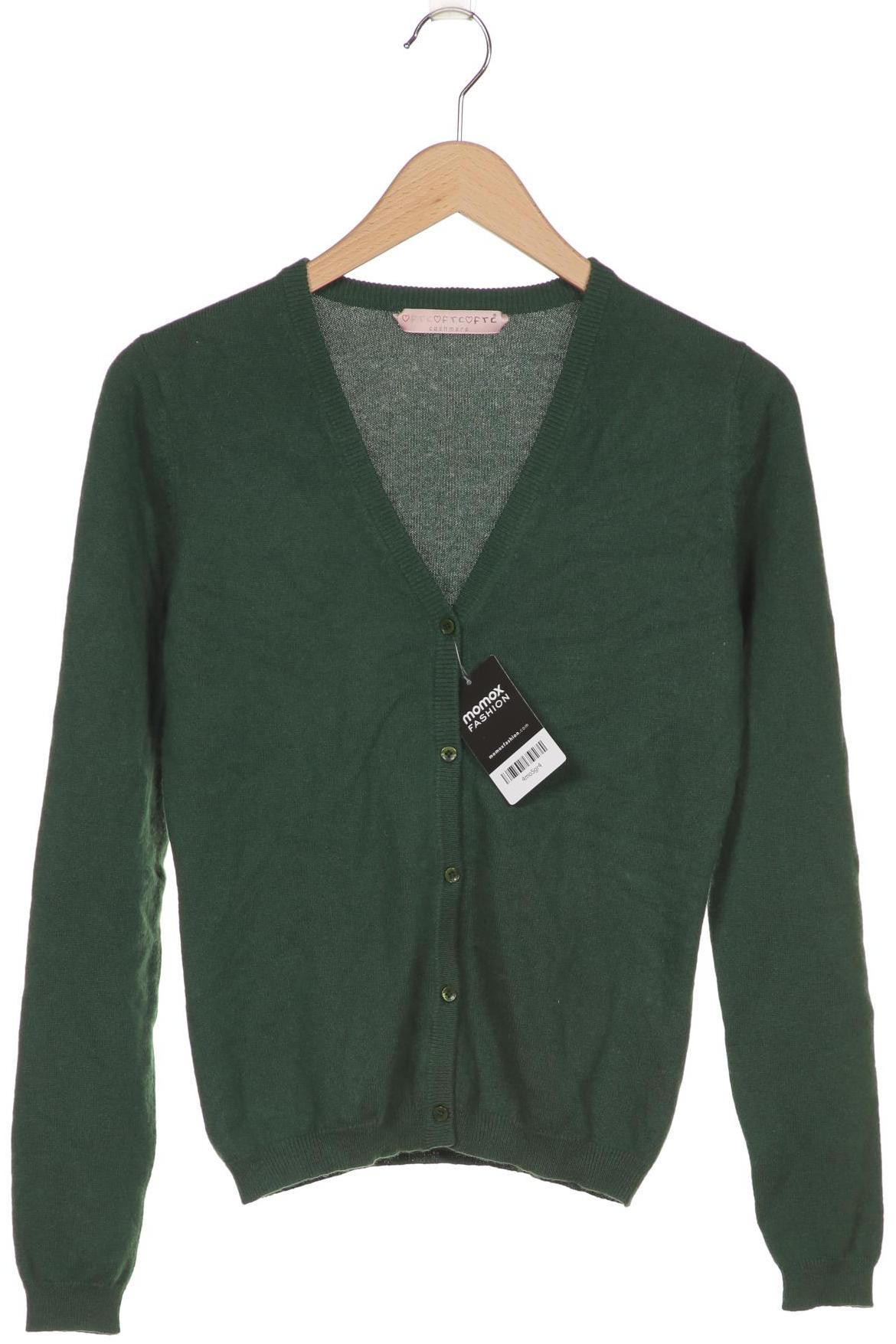 

FTC Cashmere Damen Strickjacke, grün, Gr. 38