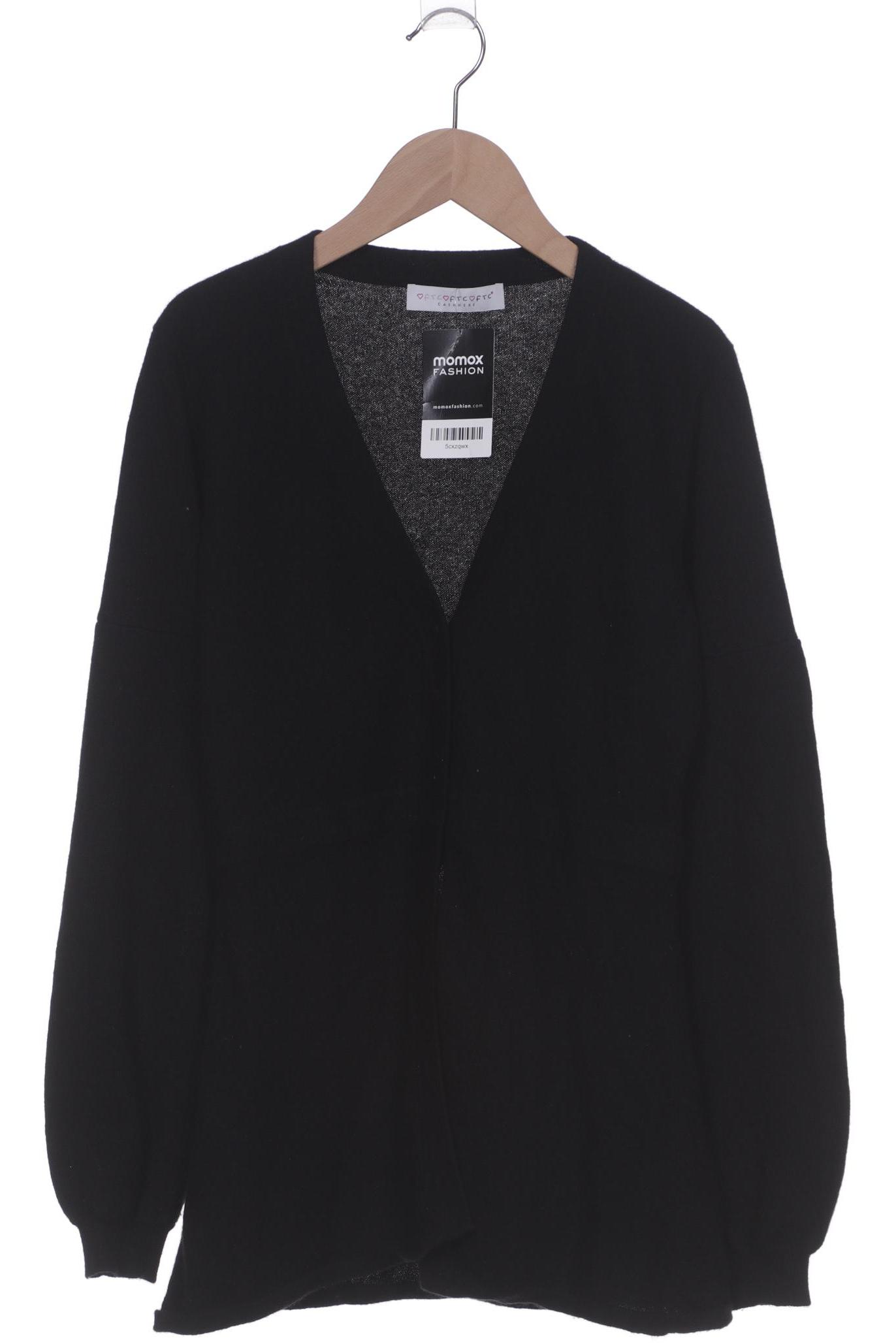 

FTC Cashmere Damen Strickjacke, schwarz, Gr. 36