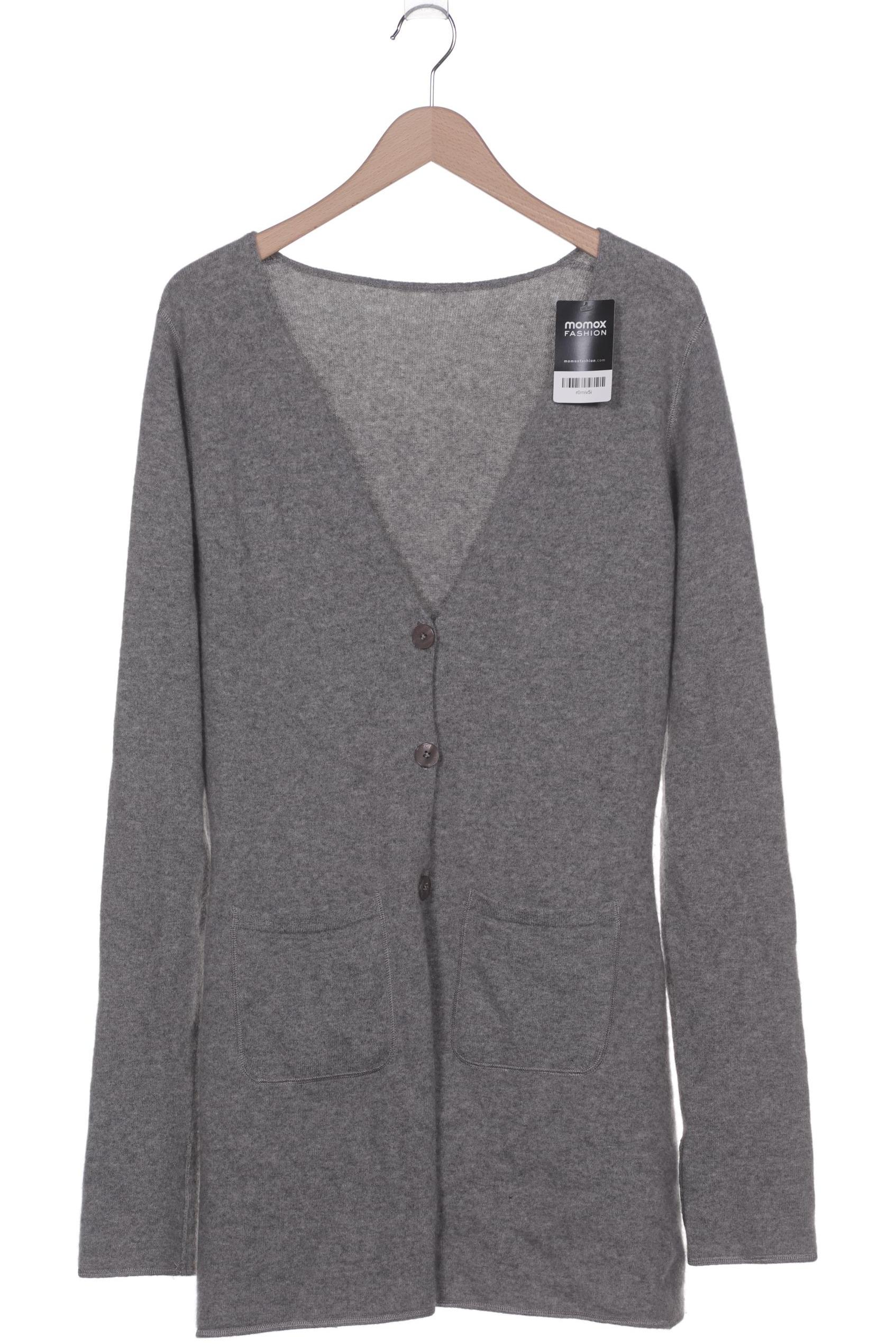 

FTC Cashmere Damen Strickjacke, grau, Gr. 36