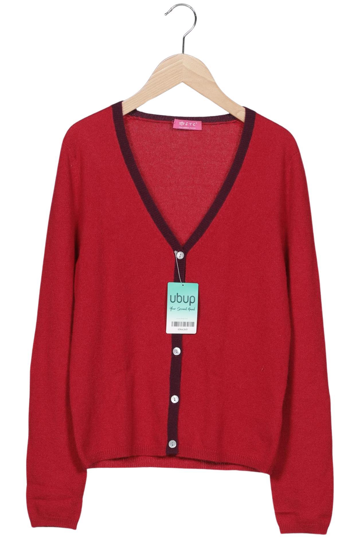 

FTC Cashmere Damen Strickjacke, bordeaux, Gr. 38