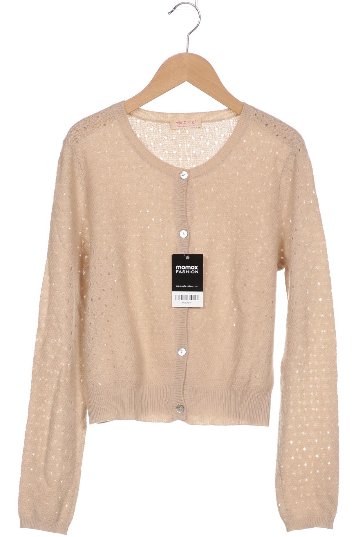 

FTC Cashmere Damen Strickjacke, beige, Gr. 42