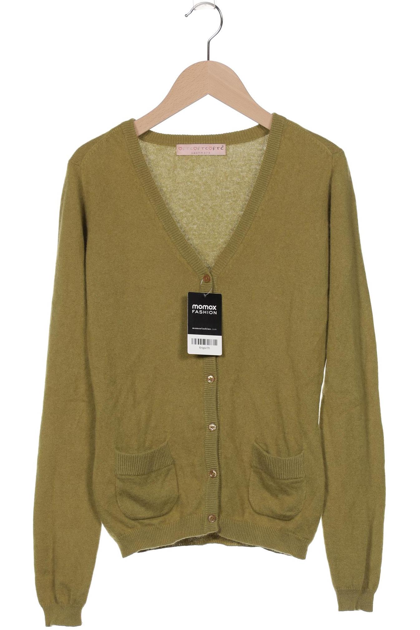 

FTC Cashmere Damen Strickjacke, grün, Gr. 36