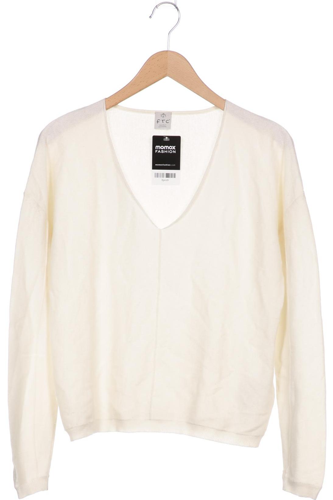 

FTC Cashmere Damen Pullover, weiß, Gr. 34