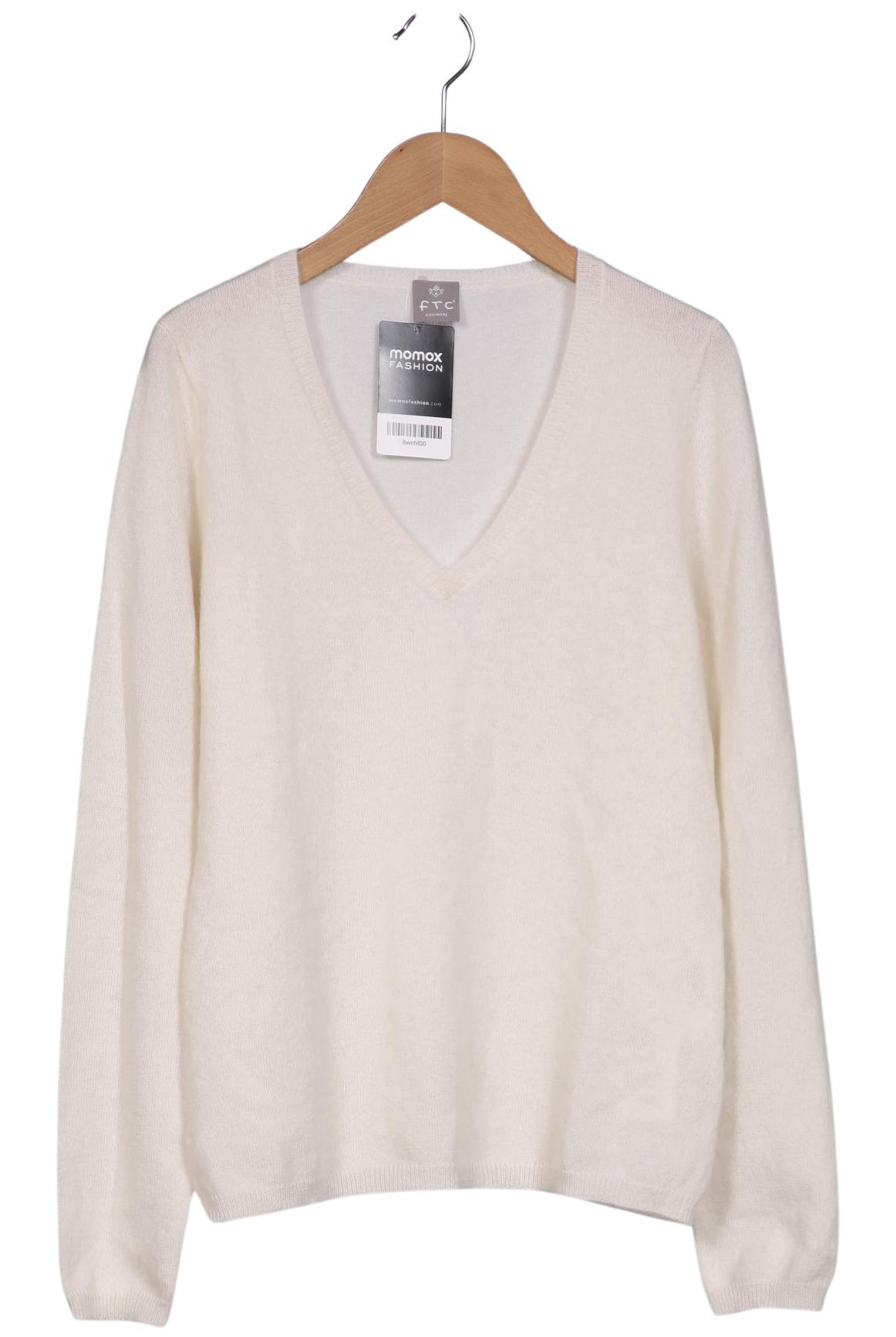 

FTC Cashmere Damen Pullover, cremeweiß, Gr. 36