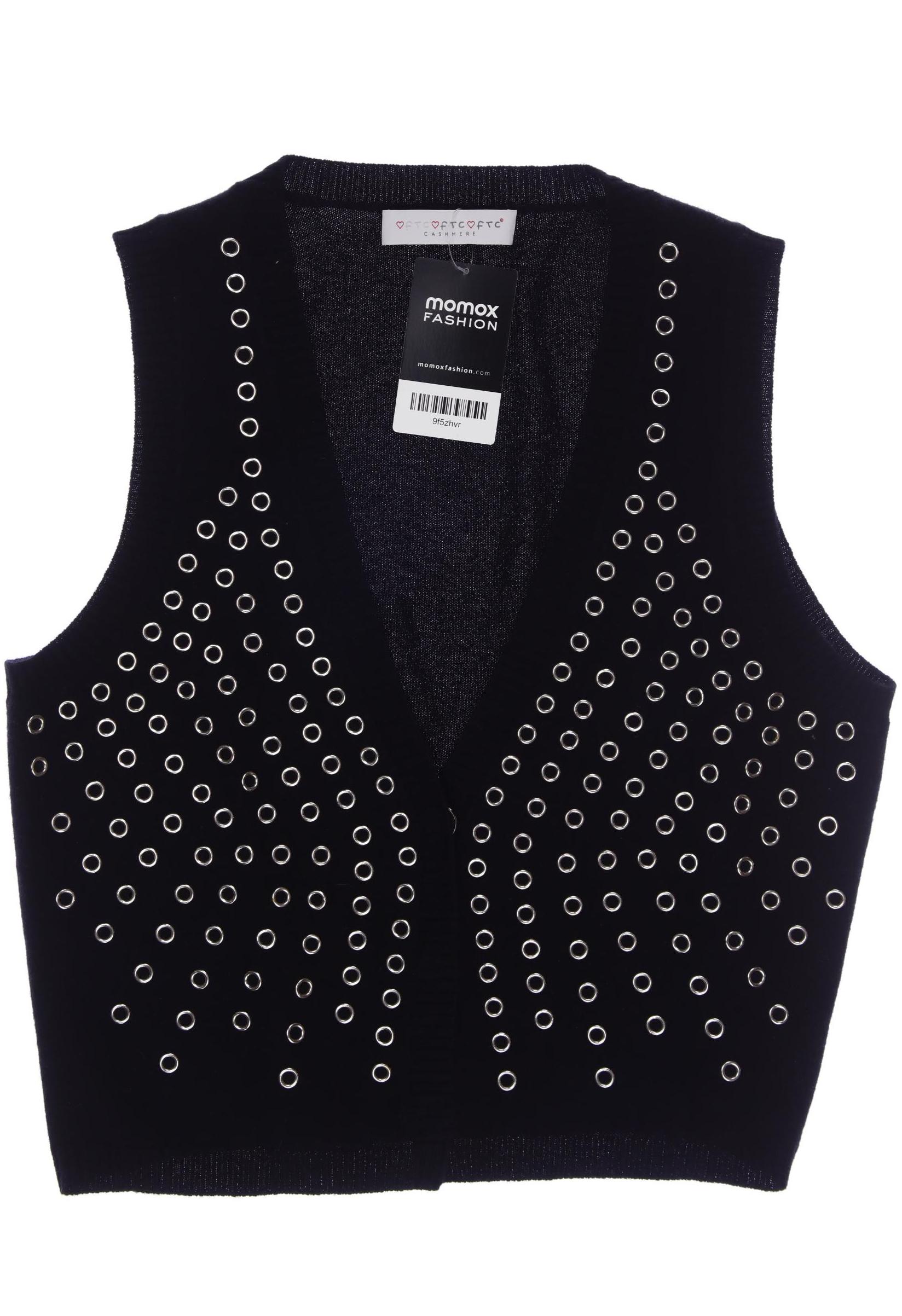 

FTC Cashmere Damen Weste, schwarz, Gr. 36