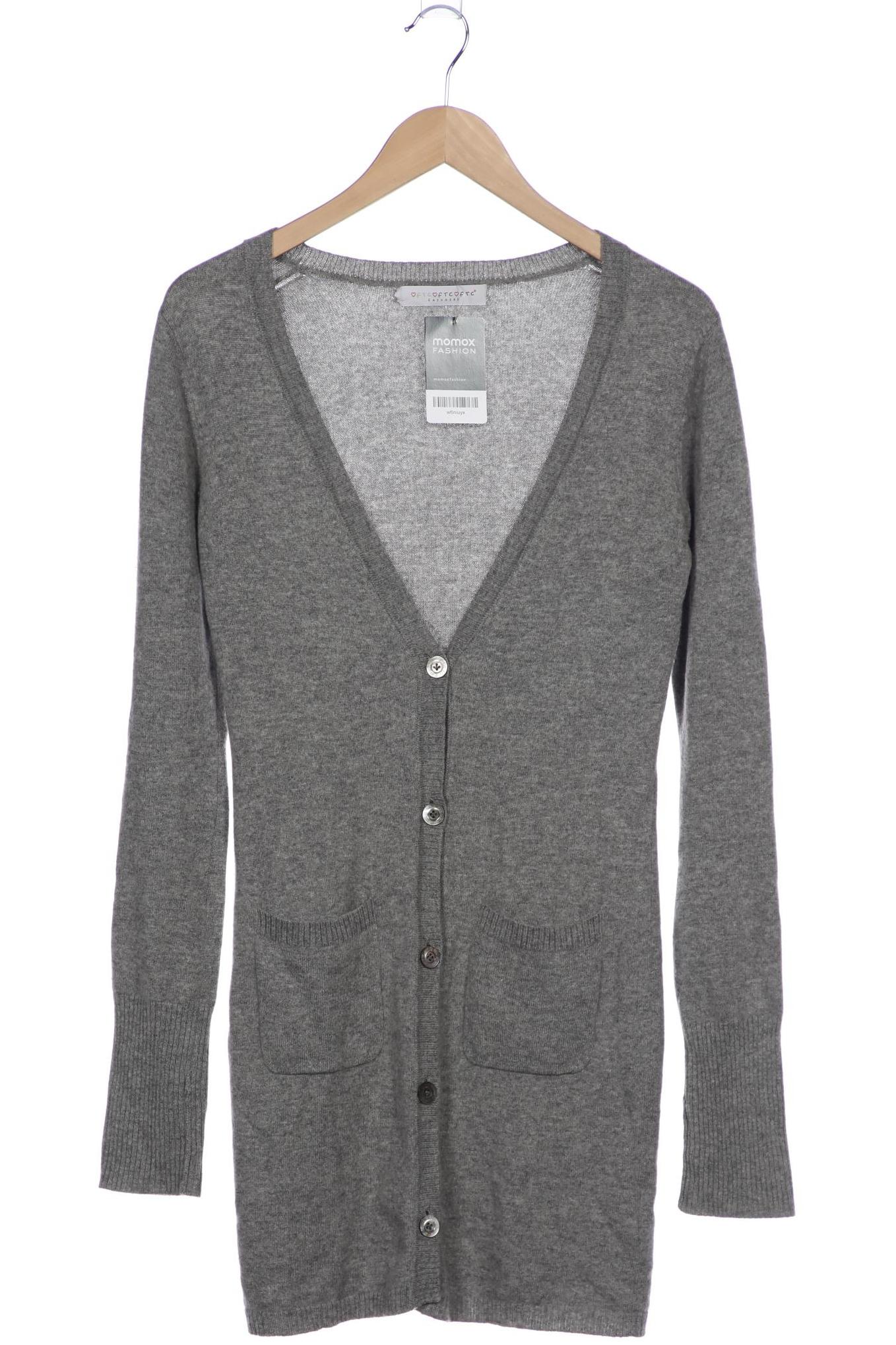 

FTC Cashmere Damen Strickjacke, grau, Gr. 36