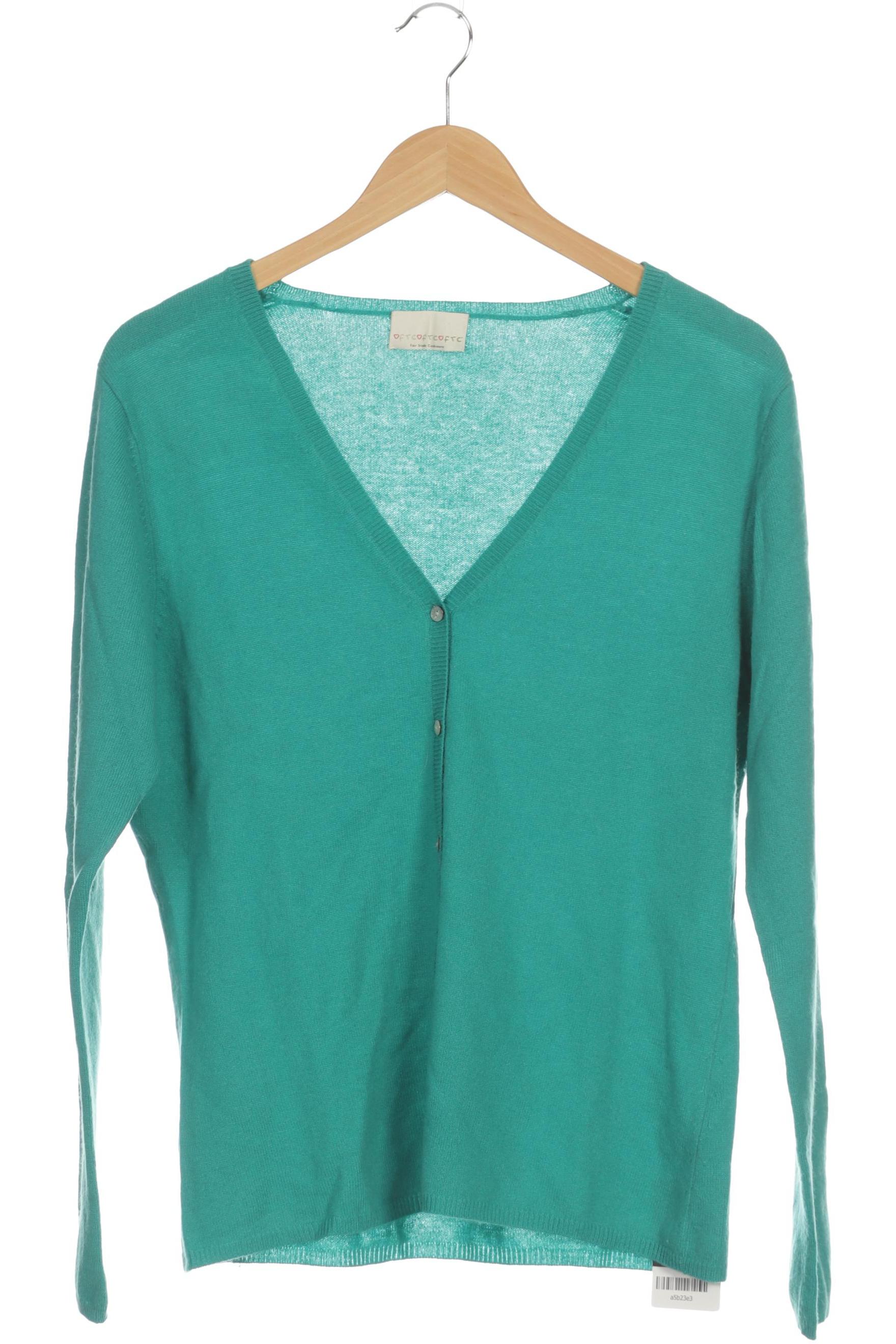 

FTC Cashmere Damen Strickjacke, türkis, Gr. 46