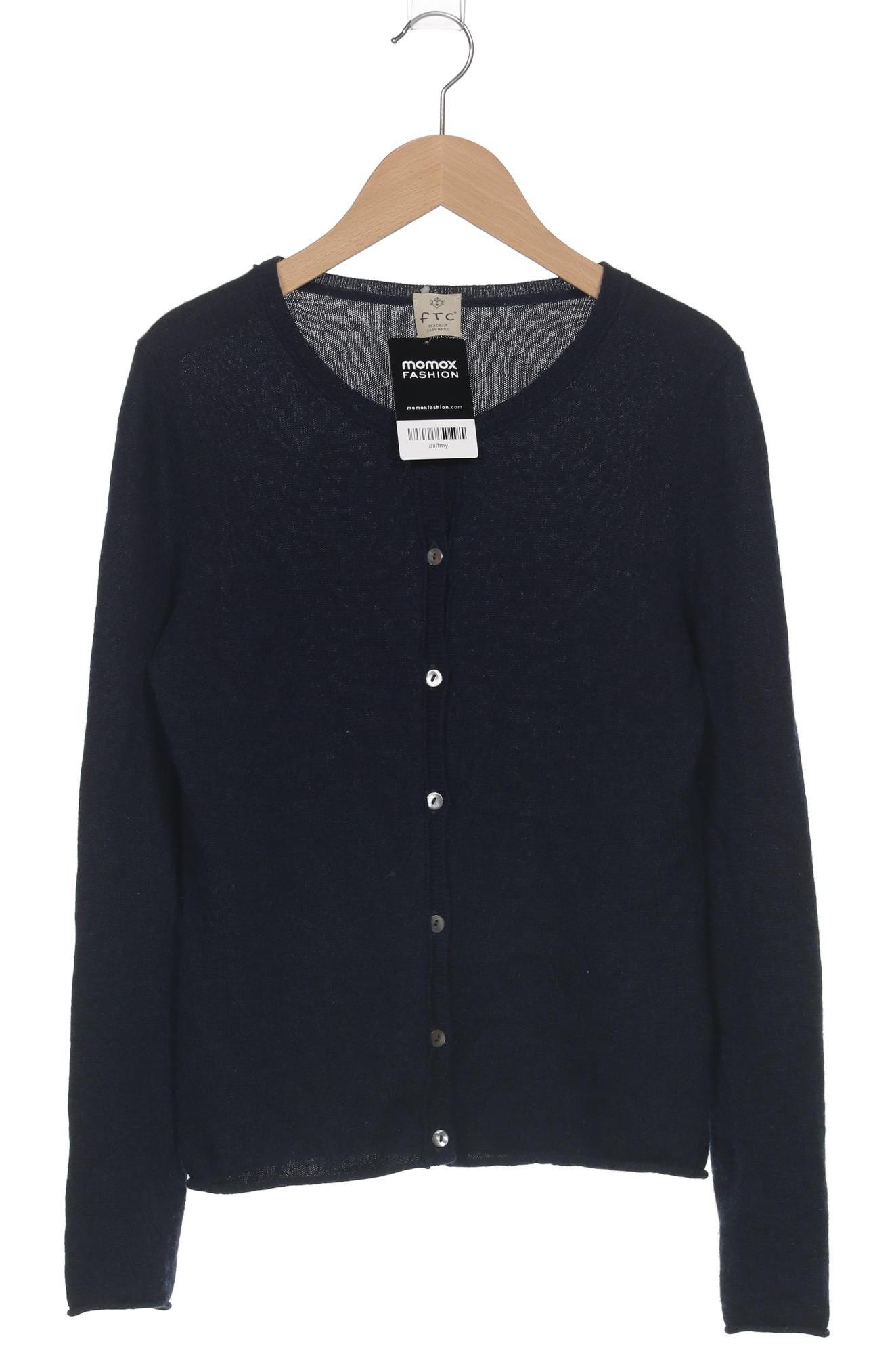 

FTC Cashmere Damen Strickjacke, marineblau, Gr. 36