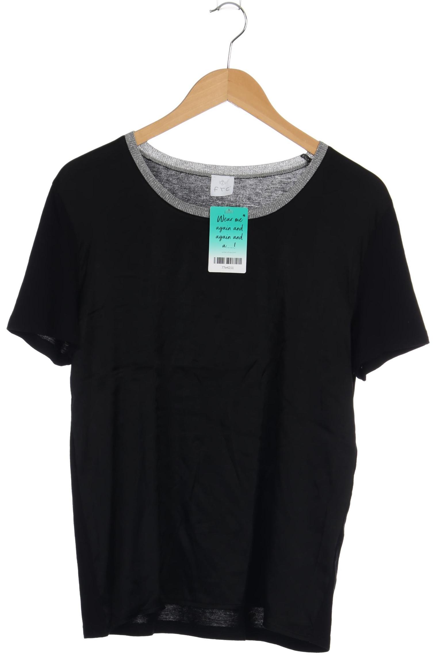 

FTC Cashmere Damen T-Shirt, schwarz, Gr. 38