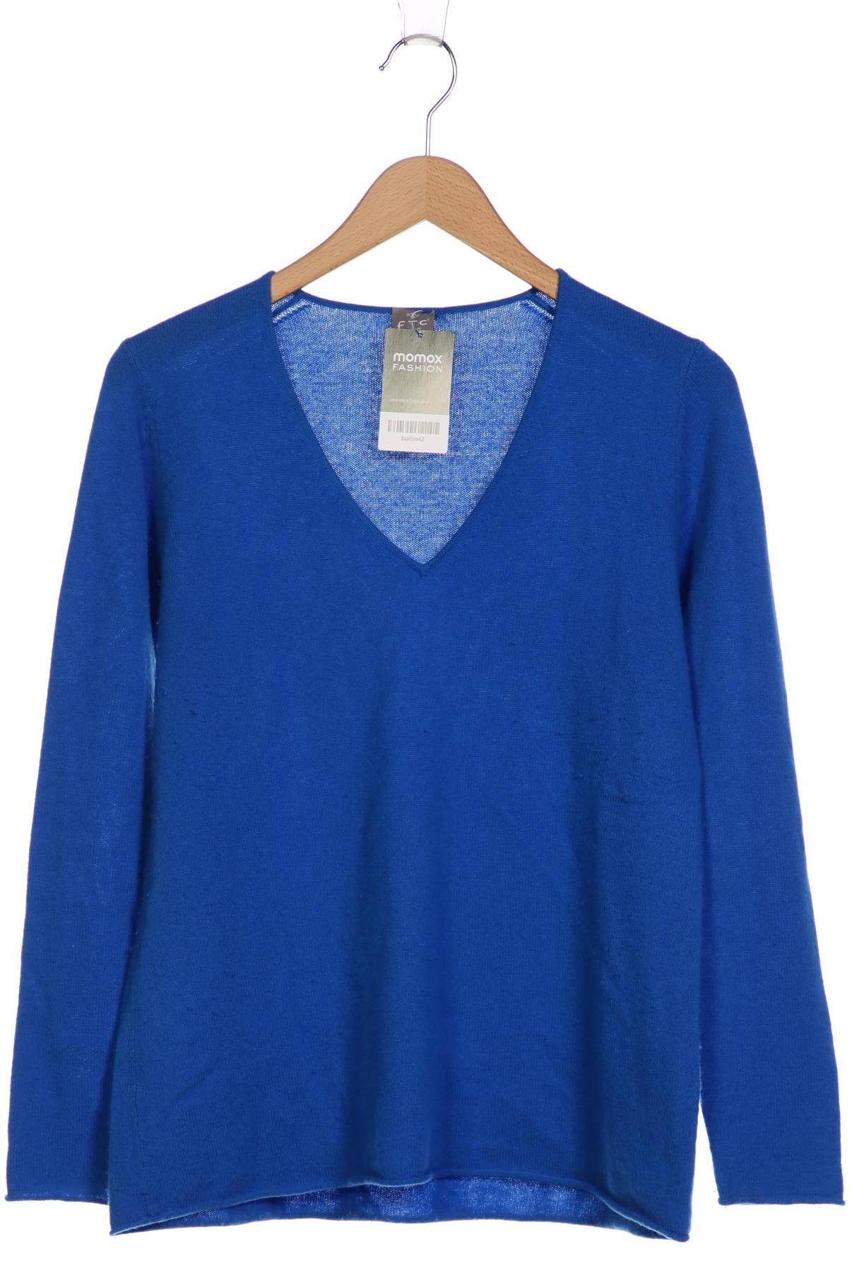 

FTC Cashmere Damen Pullover, blau, Gr. 38
