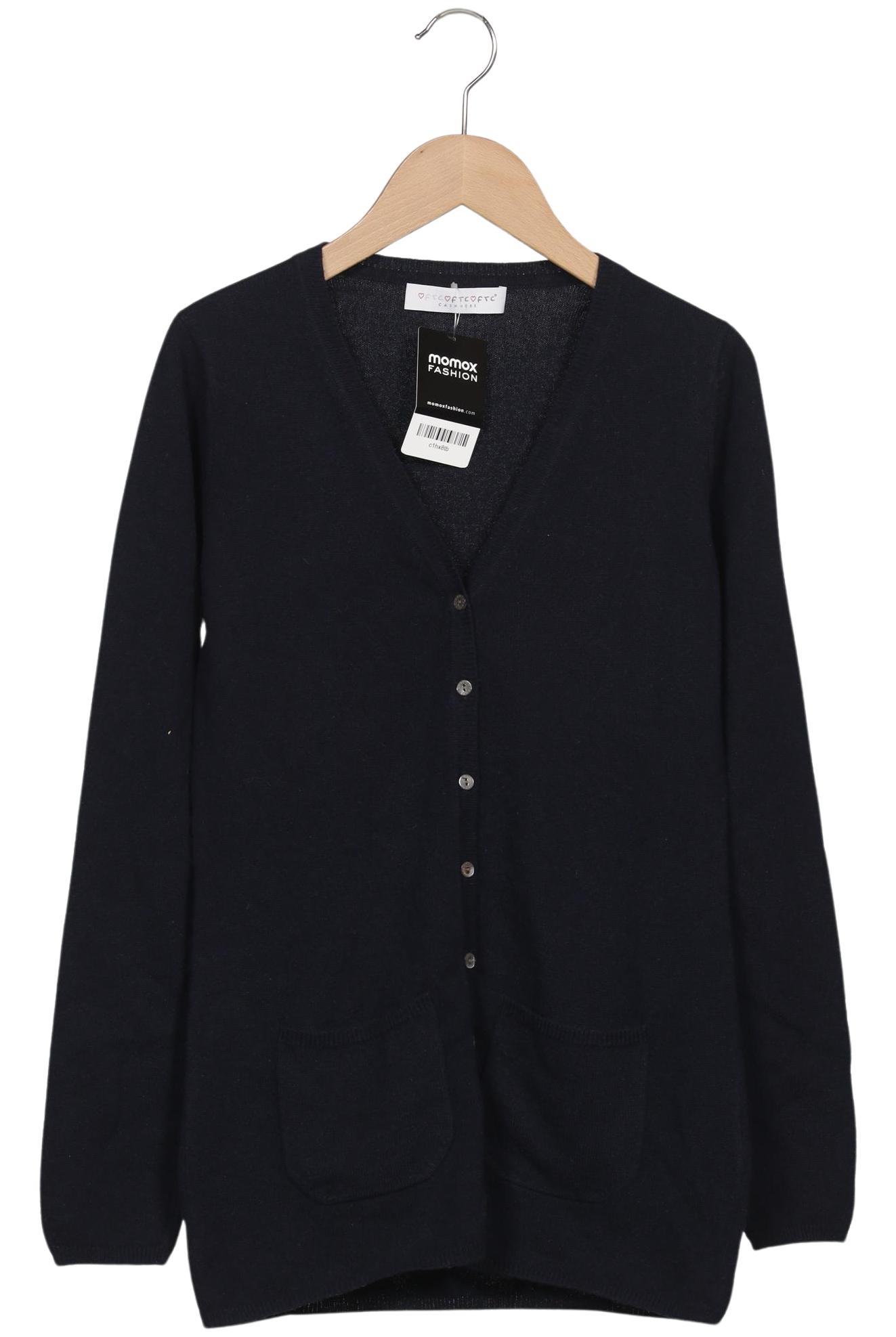 

FTC Cashmere Damen Strickjacke, marineblau, Gr. 36