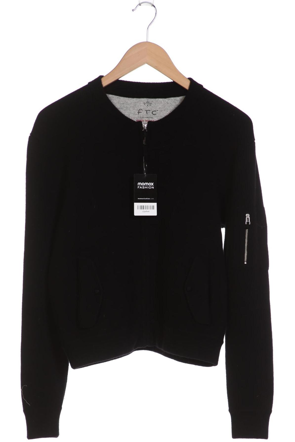 

FTC Cashmere Damen Strickjacke, schwarz, Gr. 38
