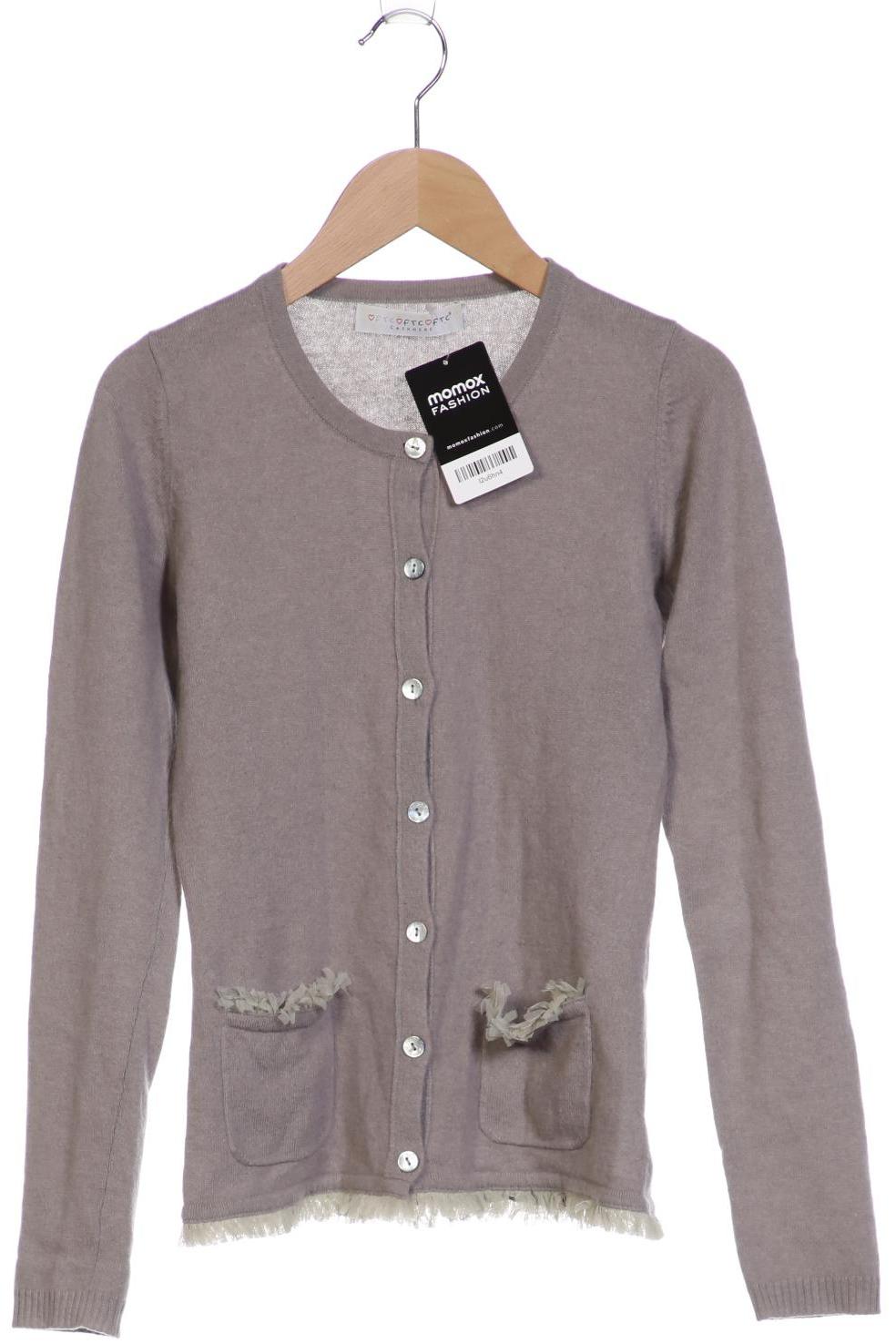

FTC Cashmere Damen Strickjacke, grau, Gr. 34