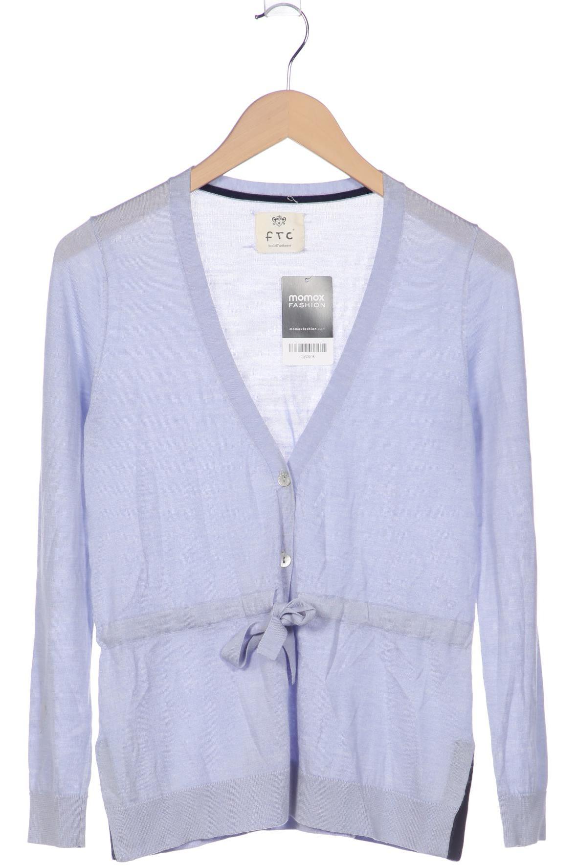 

FTC Cashmere Damen Strickjacke, hellblau, Gr. 36