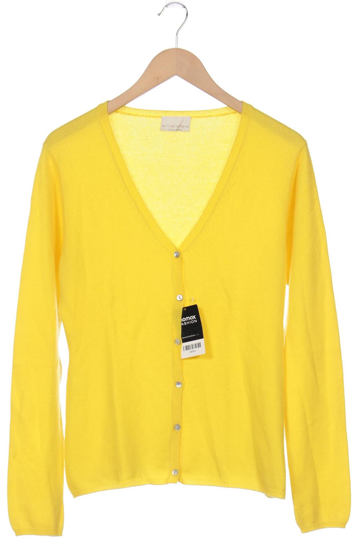 

FTC Cashmere Damen Strickjacke, gelb, Gr. 44