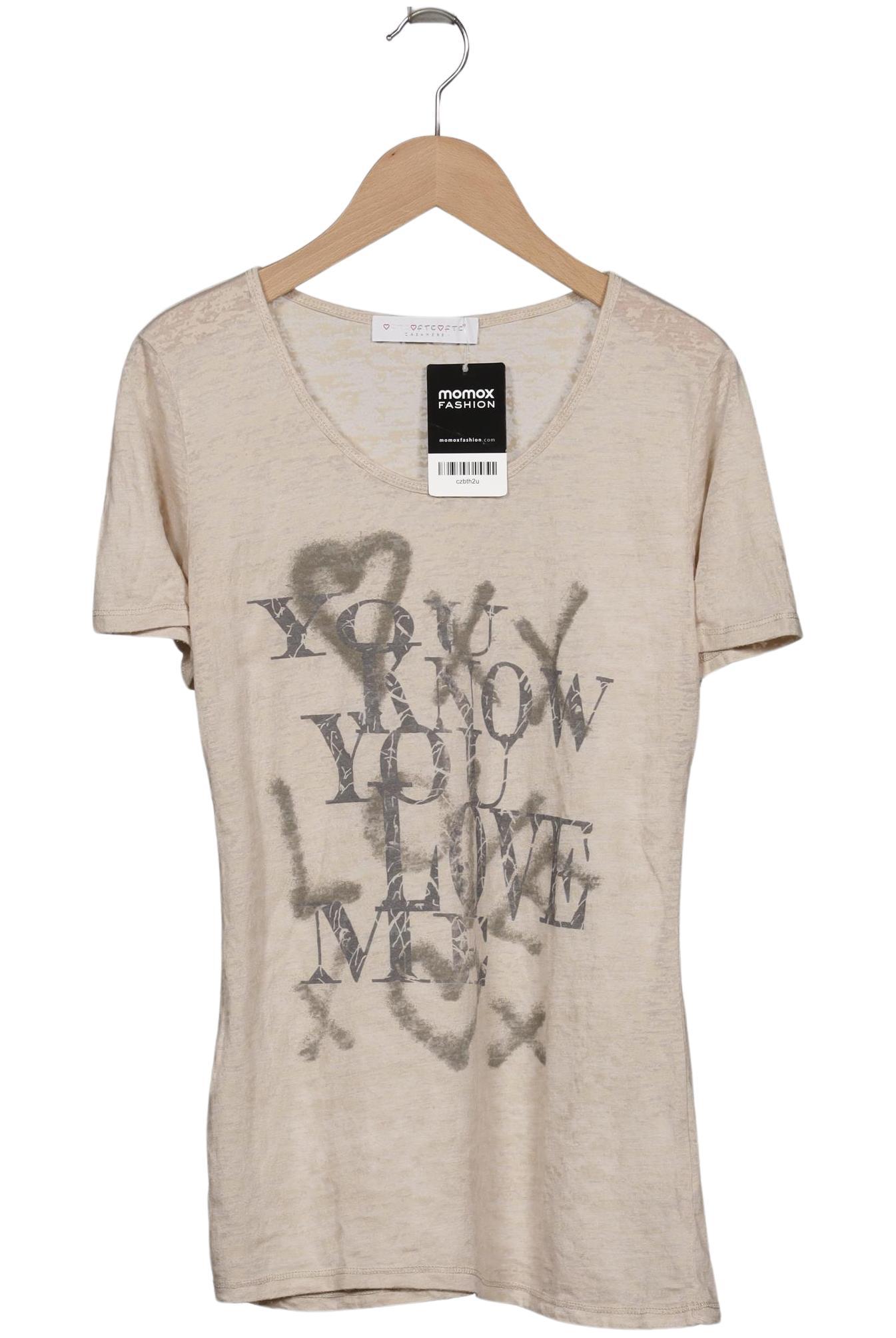 

FTC Cashmere Damen T-Shirt, beige, Gr. 34