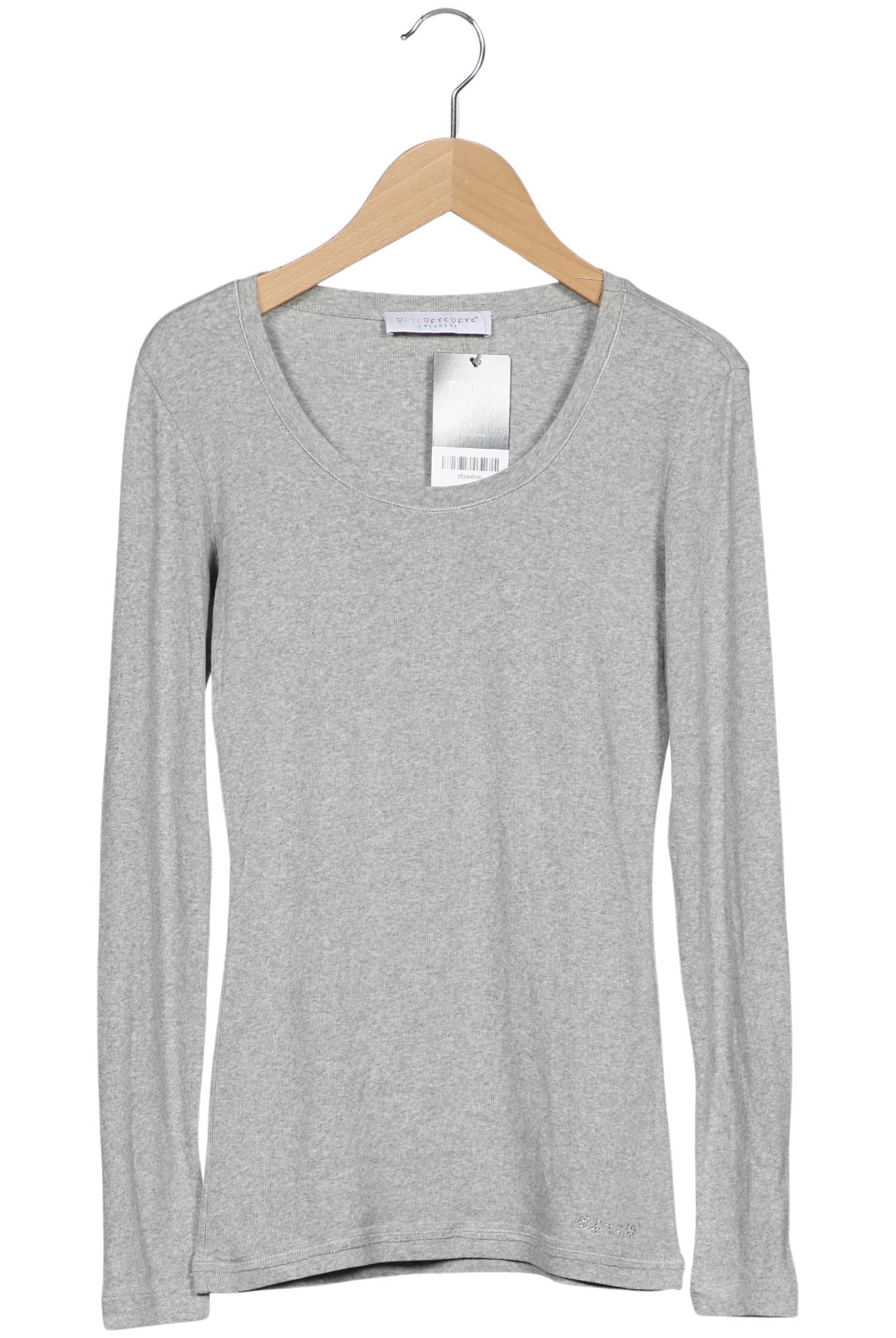 

FTC Cashmere Damen Langarmshirt, grau, Gr. 36