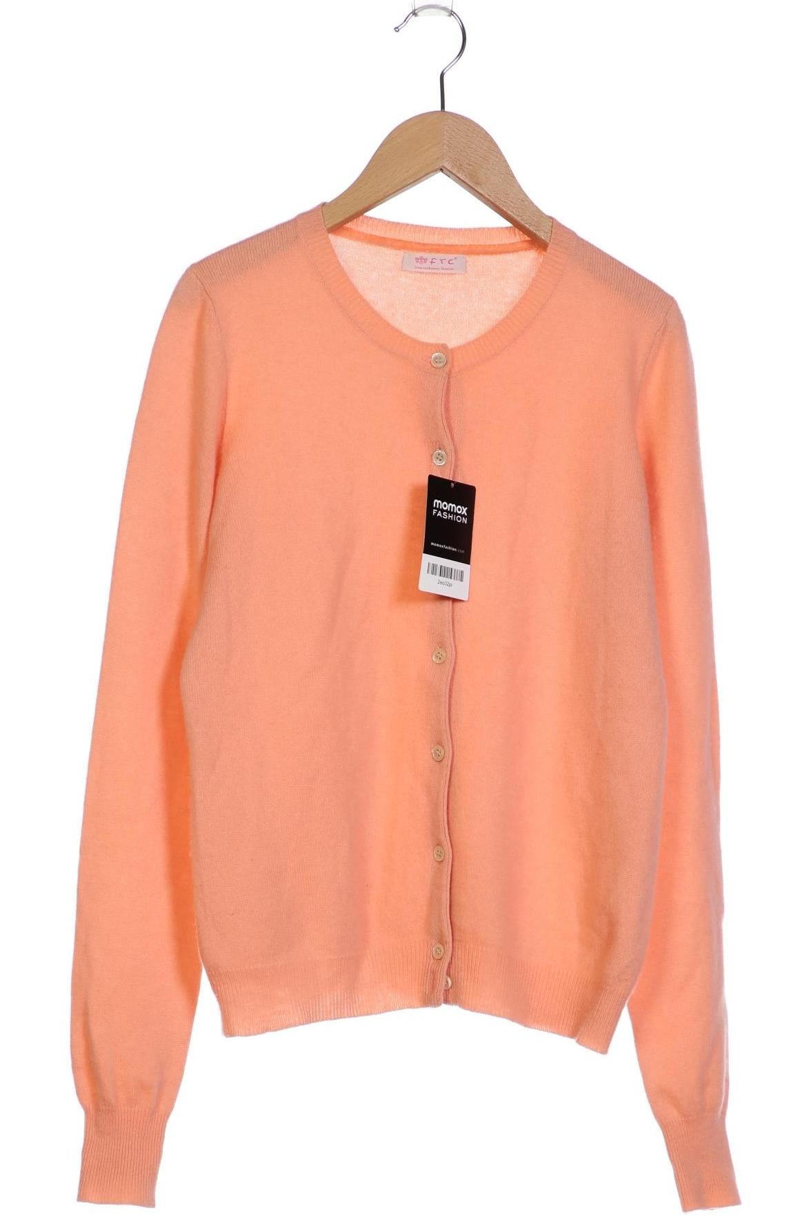 

FTC Cashmere Damen Strickjacke, orange, Gr. 38
