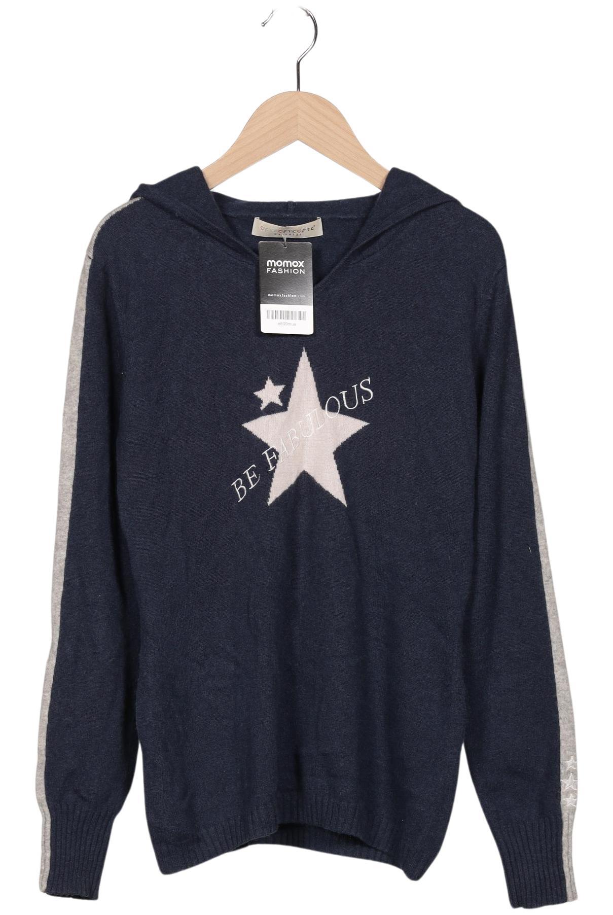 

FTC Cashmere Damen Kapuzenpullover, marineblau, Gr. 38