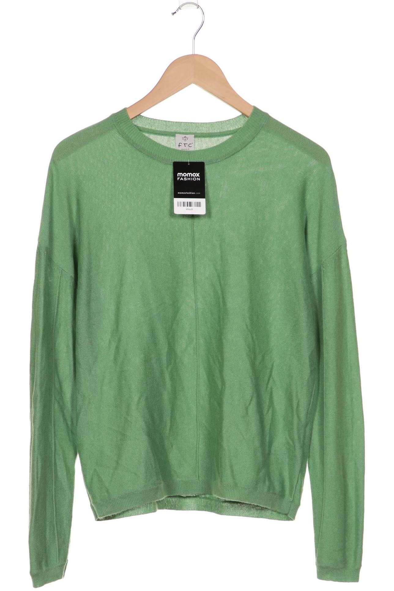 

FTC Cashmere Damen Pullover, grün, Gr. 34