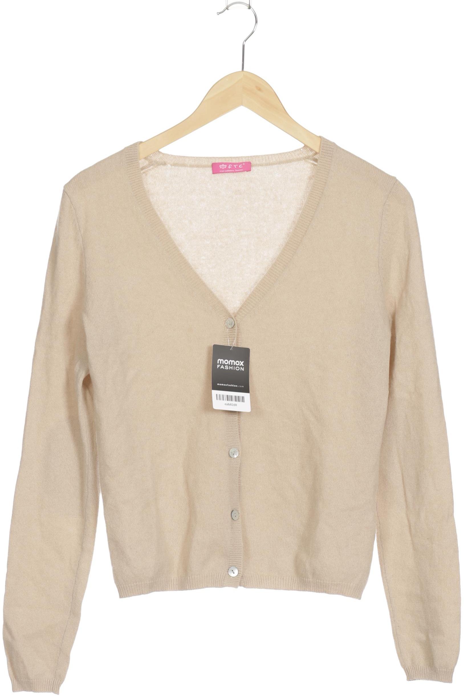 

FTC Cashmere Damen Strickjacke, beige, Gr. 38