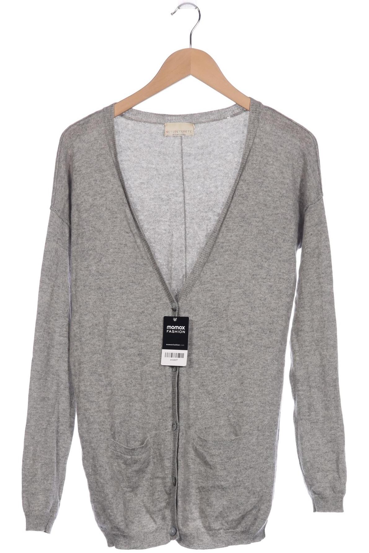 

FTC Cashmere Damen Strickjacke, grau, Gr. 36