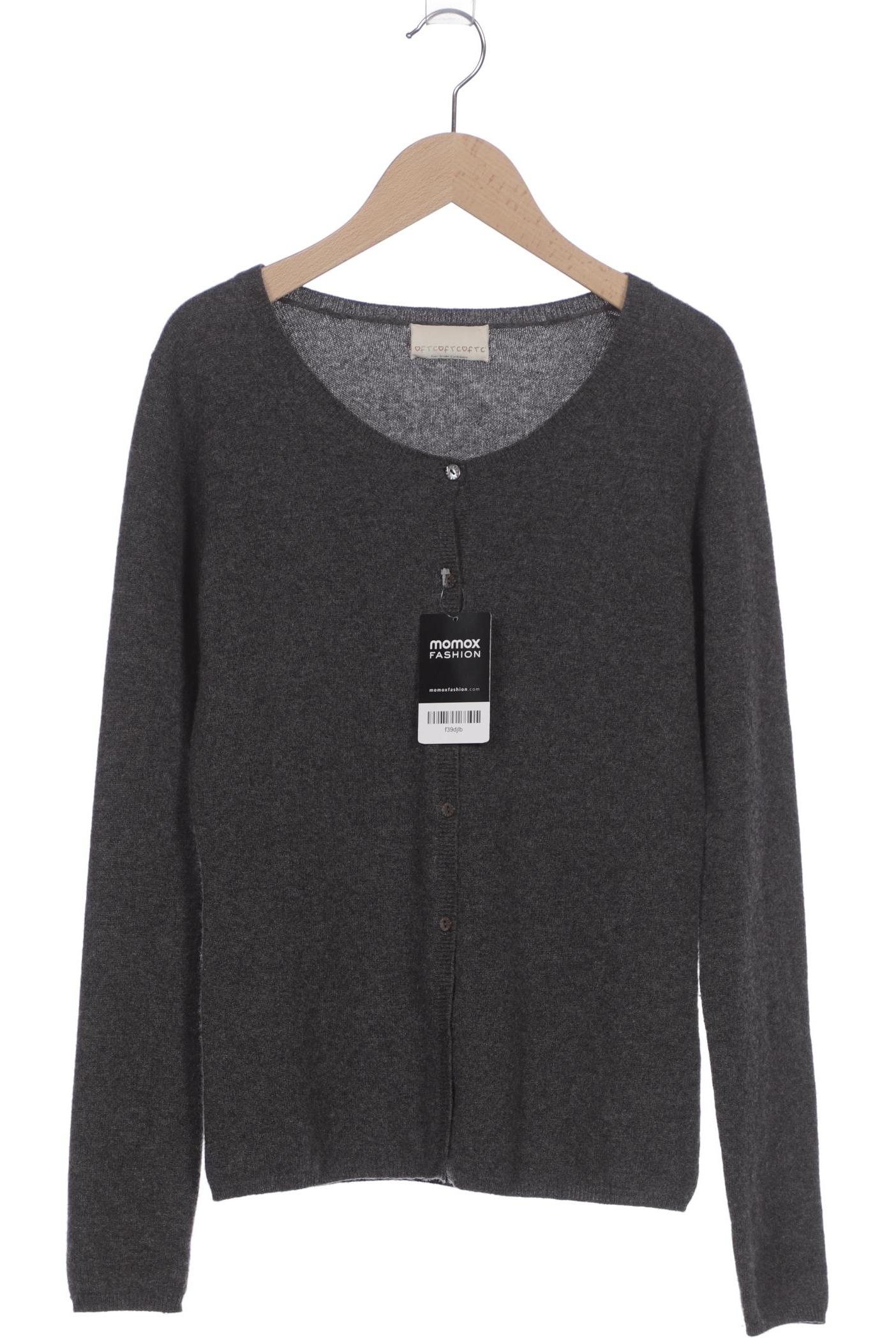 

FTC Cashmere Damen Strickjacke, grau, Gr. 36