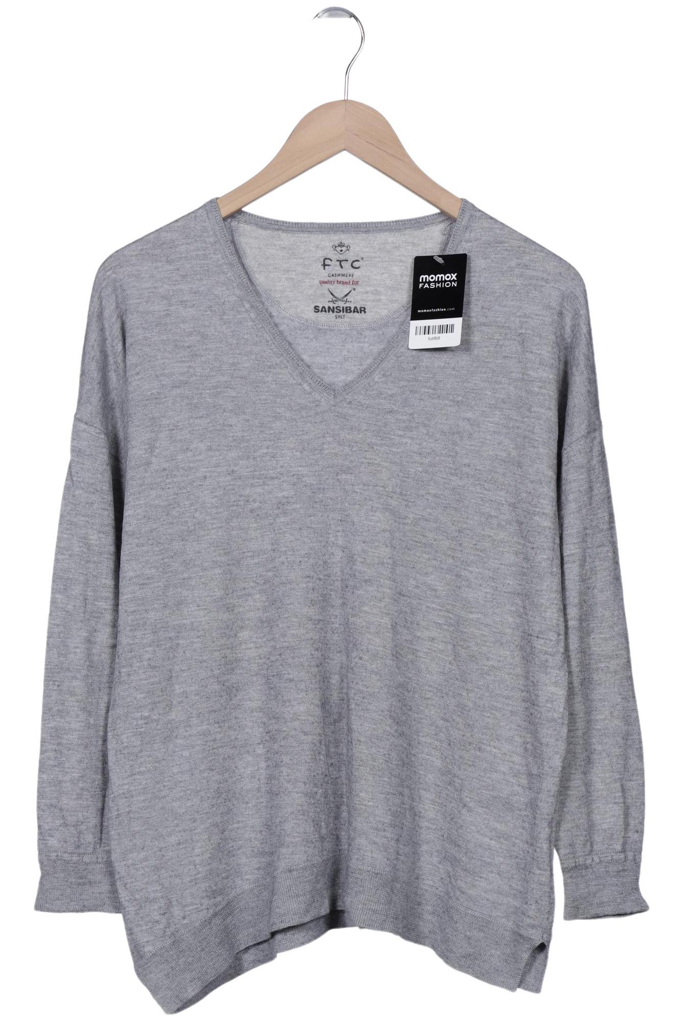 

FTC Cashmere Damen Pullover, grau, Gr. 36