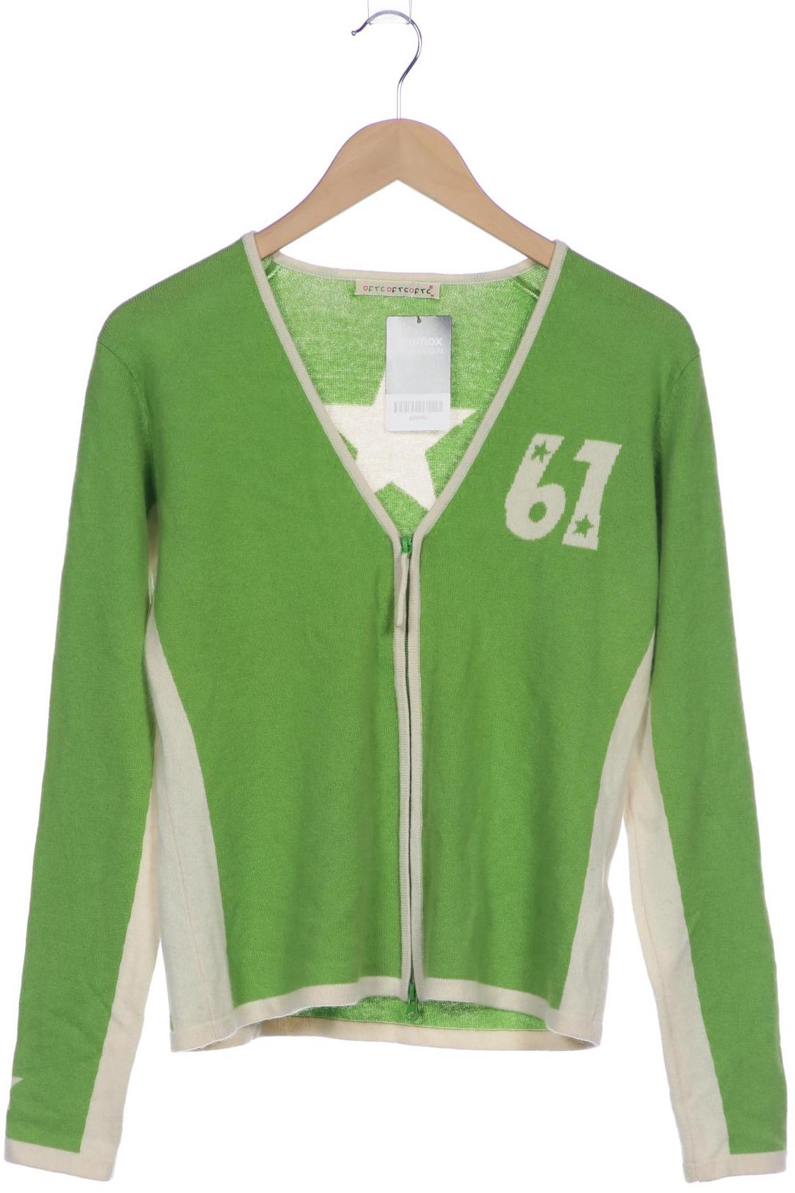 

FTC Cashmere Damen Strickjacke, grün, Gr. 38